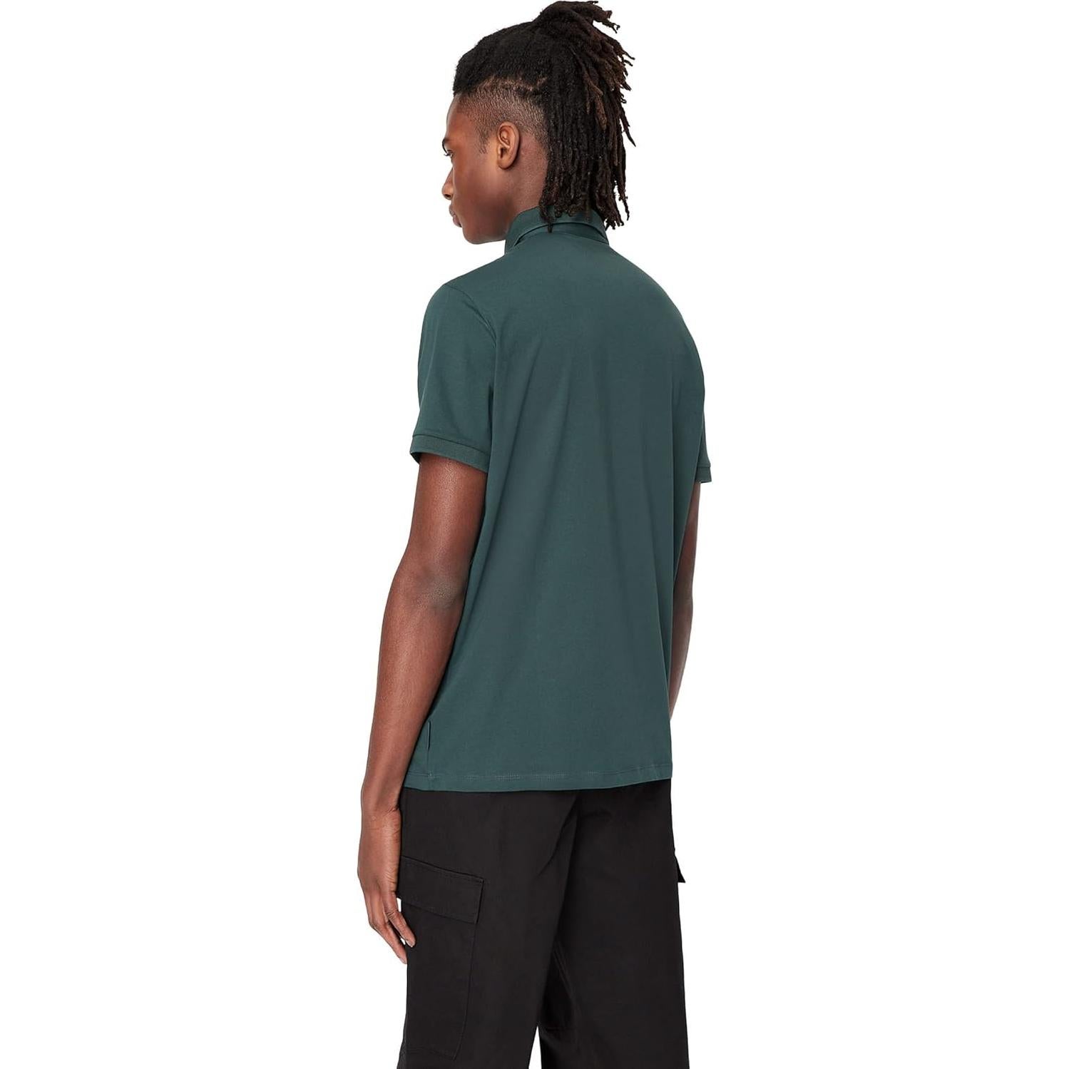 Polo Jersey Armani Exchange Hombre Verde Mediano