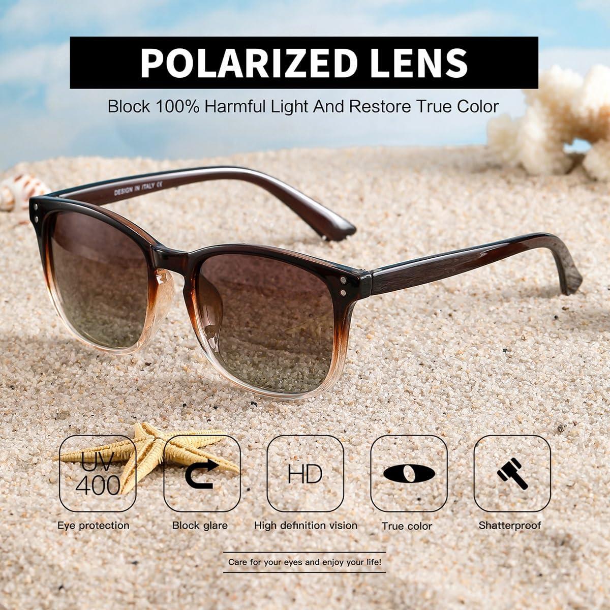 Gafas de sol polarizadas NCLLCE UV400 paquete de 3 para mujer