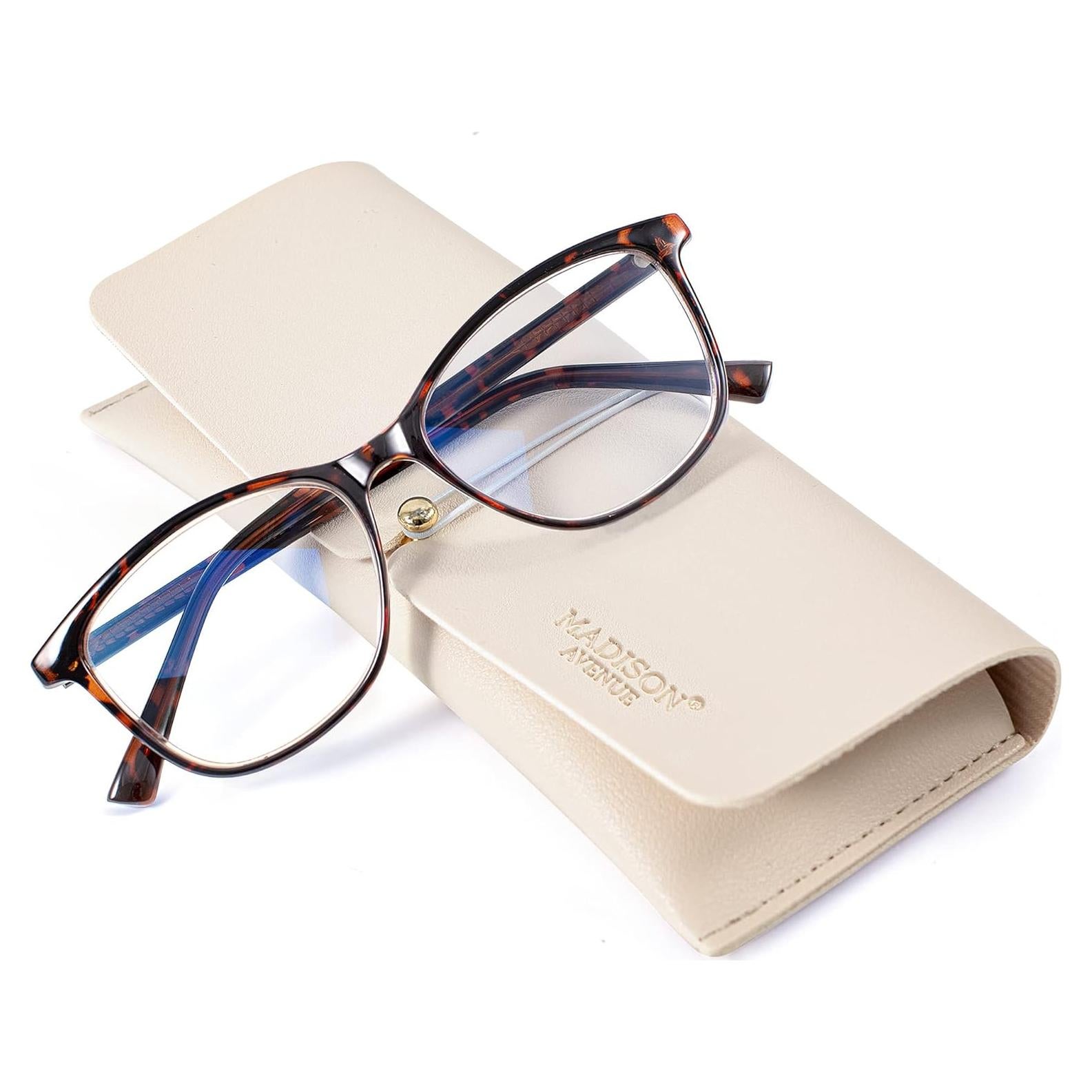 Gafas de lectura TR90 Madison Avenue azul bloqueadoras 2.0x