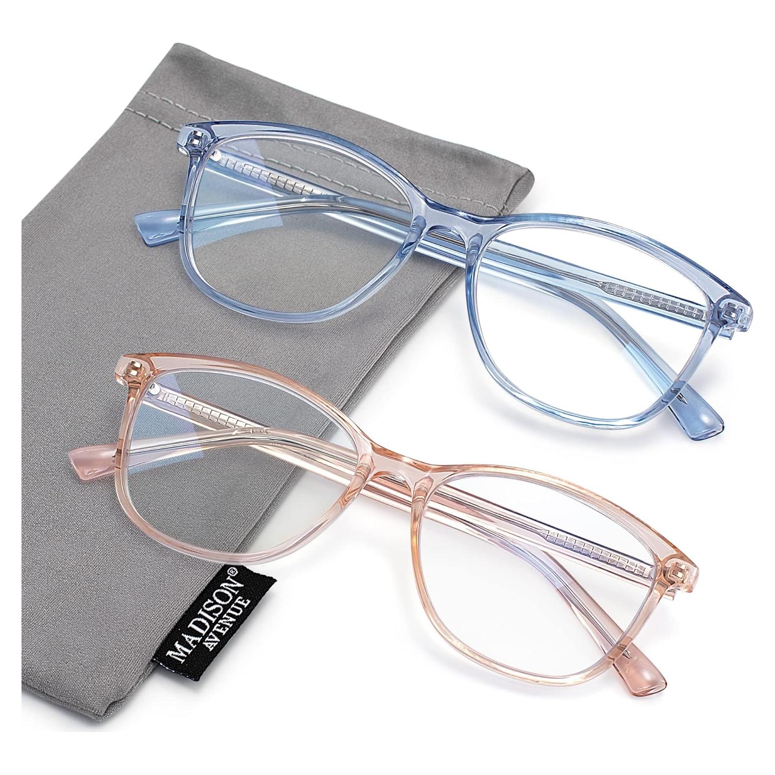 Gafas de Lectura Madison Avenue TR90 Vintage +2.75 Azul/Marrón