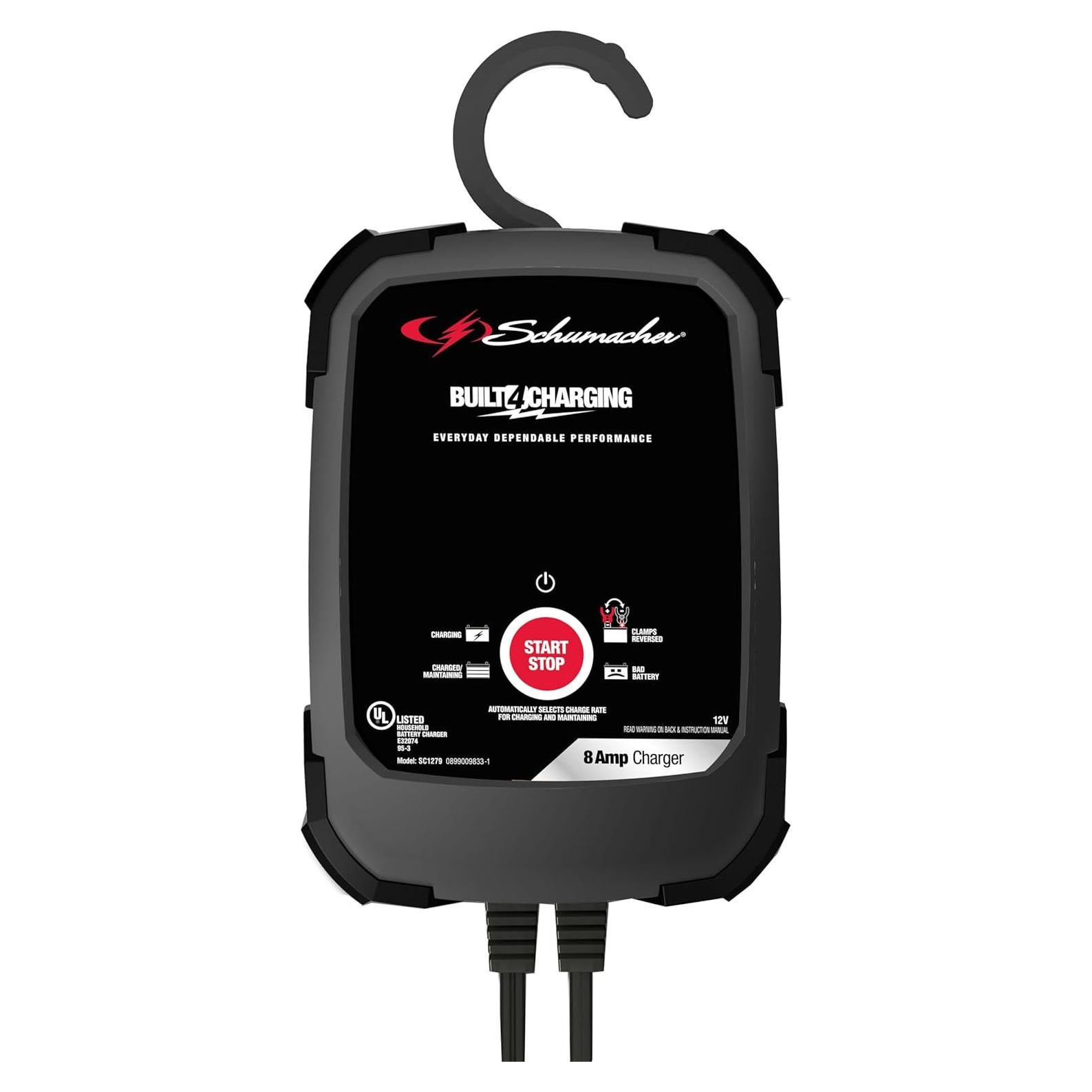 Cargador Rápido Schumacher SC1279 8A 12V para Baterías