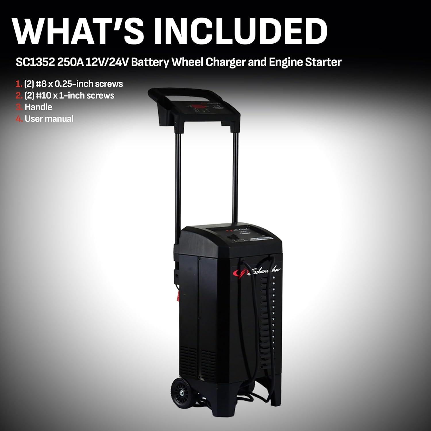 Cargador de Batería Schumacher SC1352 250A 12V/24V Automático