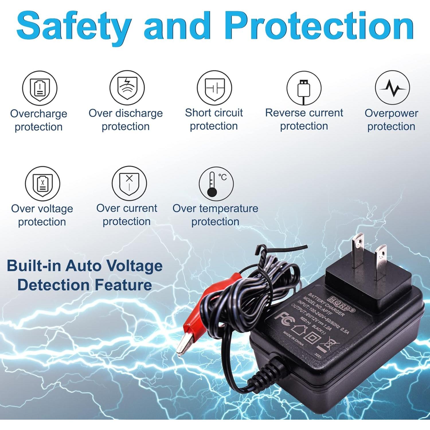 Cargador de Batería Inteligente HQRP 6V/12V Automático