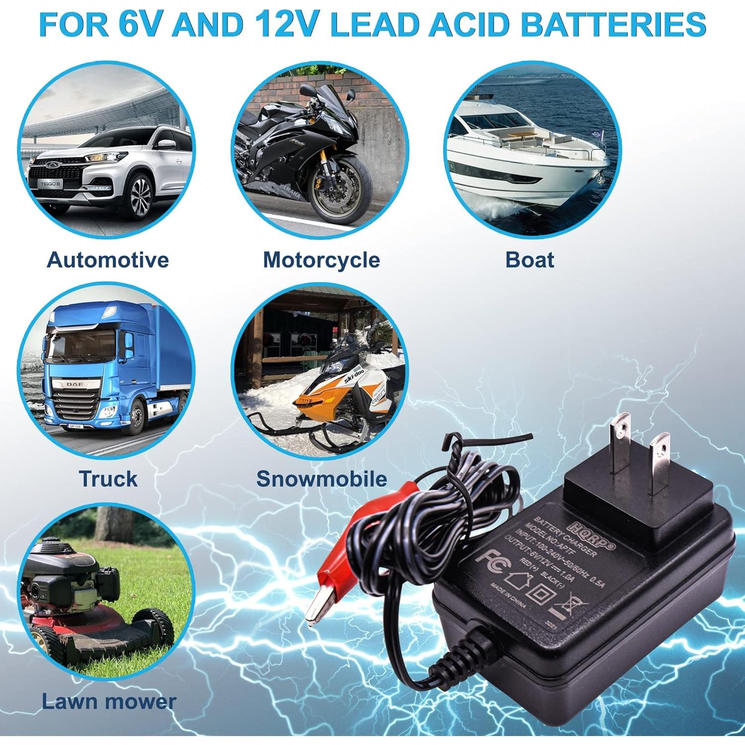 Cargador de Batería Inteligente HQRP 6V/12V Automático
