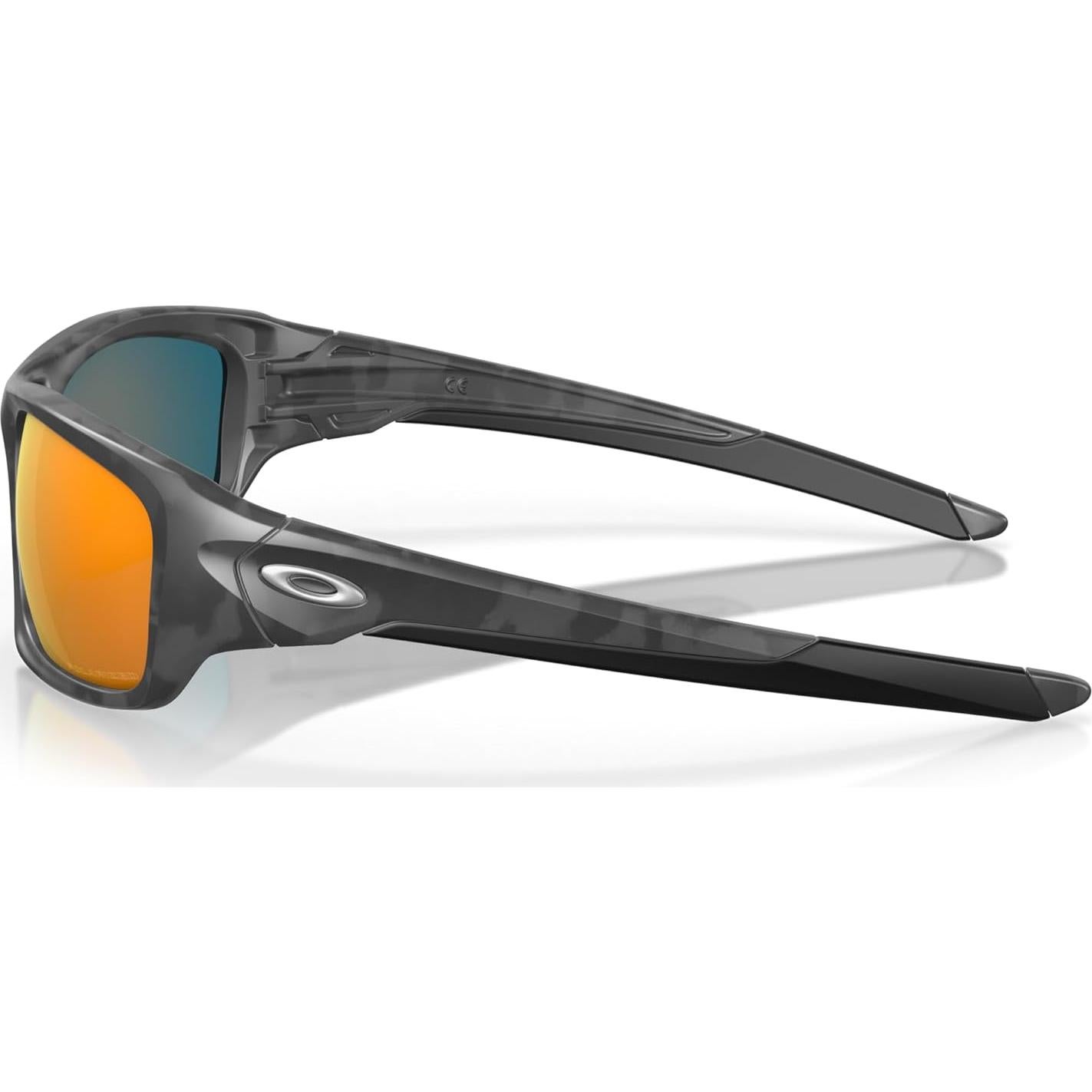 Oakley Man Sunglasses Polished Black Frame, Deep Blue Iridium Polarized Lenses, 60MM