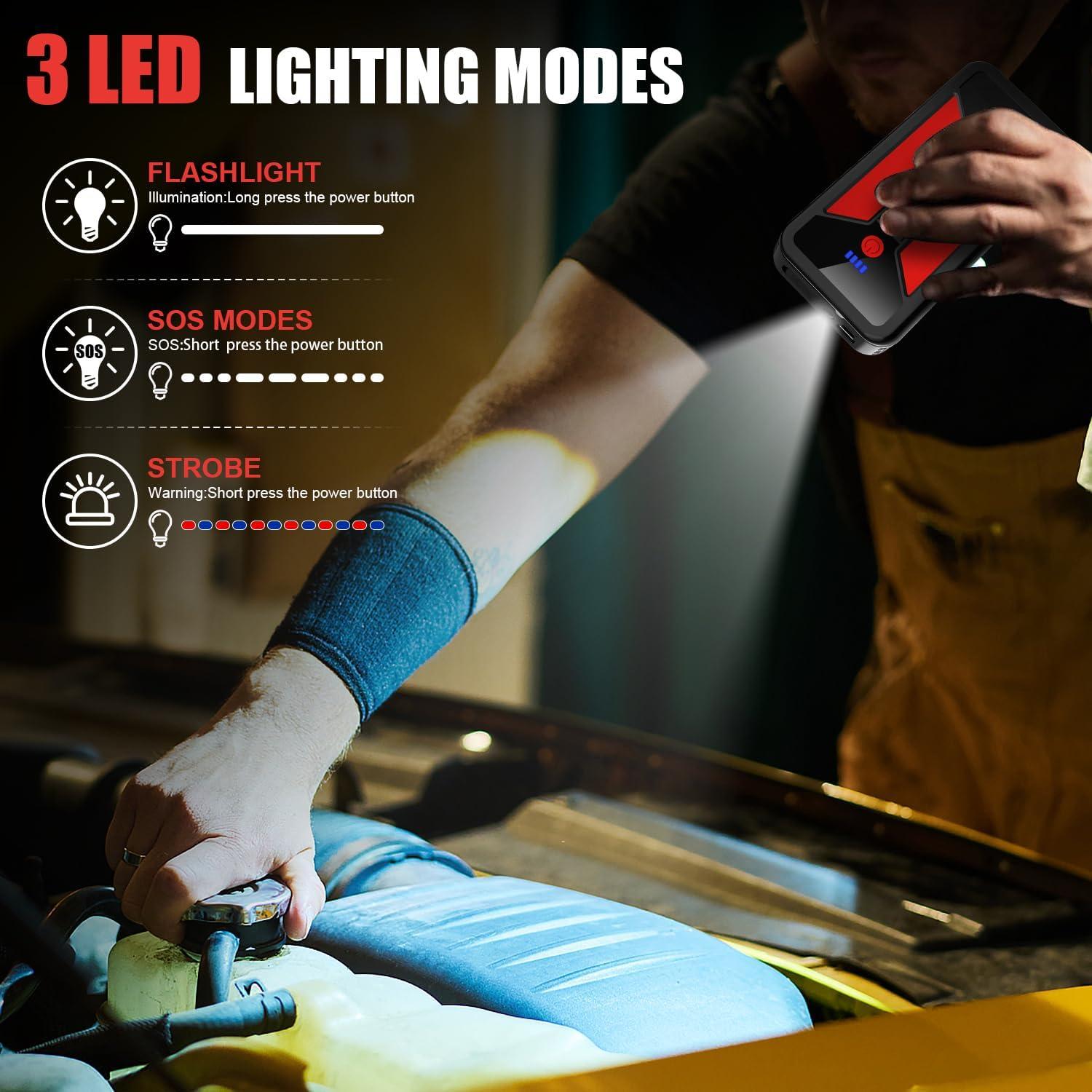 Arrancador de Batería Khazixer ET02 3000A 12V Portátil