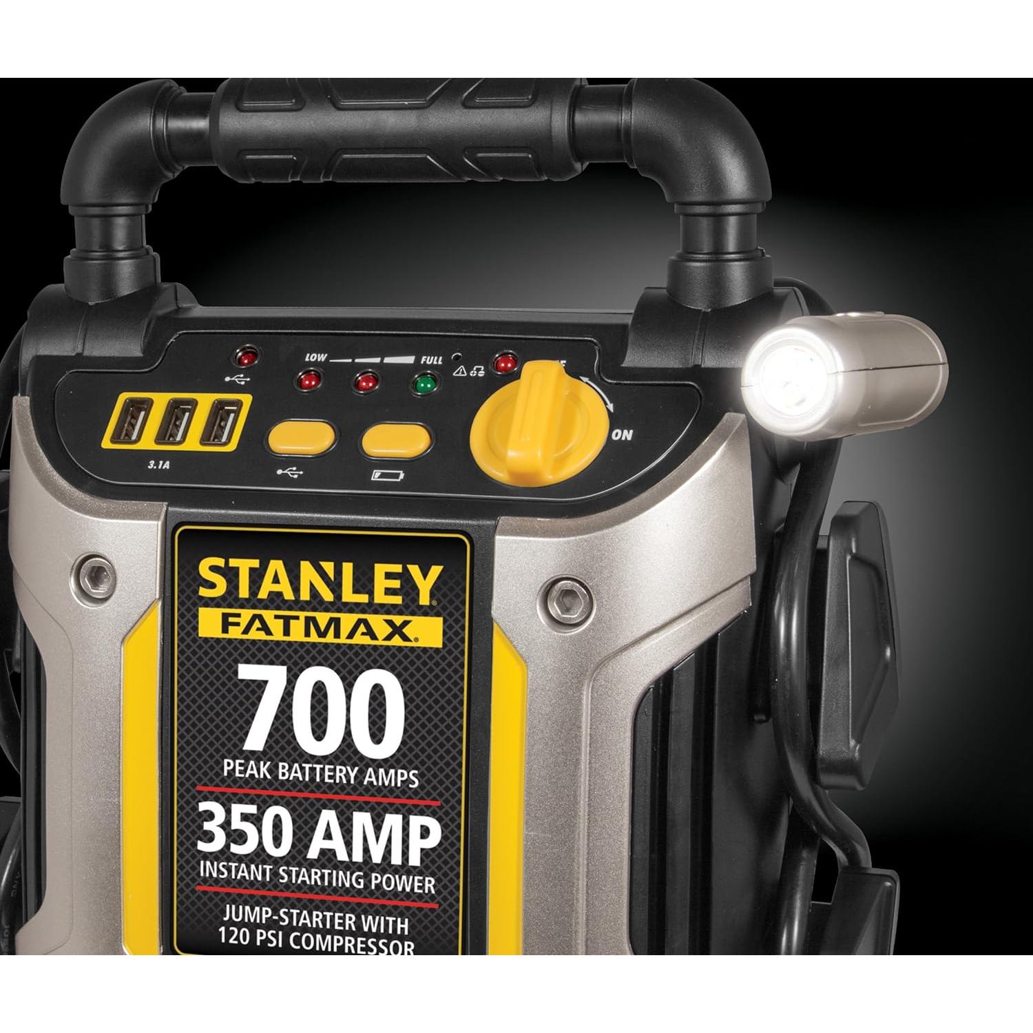 Arrancador Stanley J7CS 700A + Compresor y USB