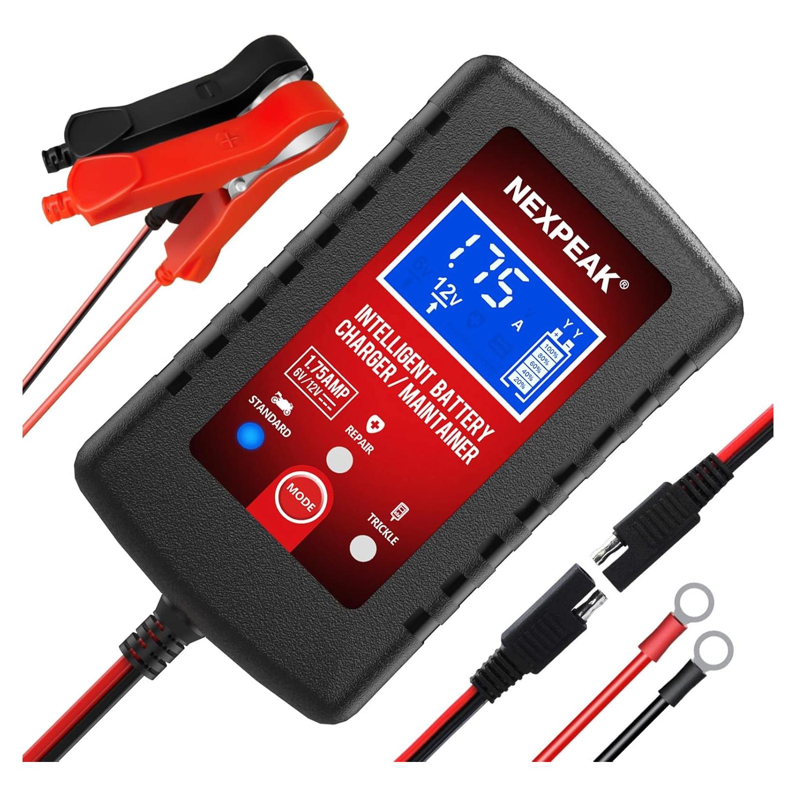 Cargador de Batería NEXPEAK NC175 6V/12V Automático