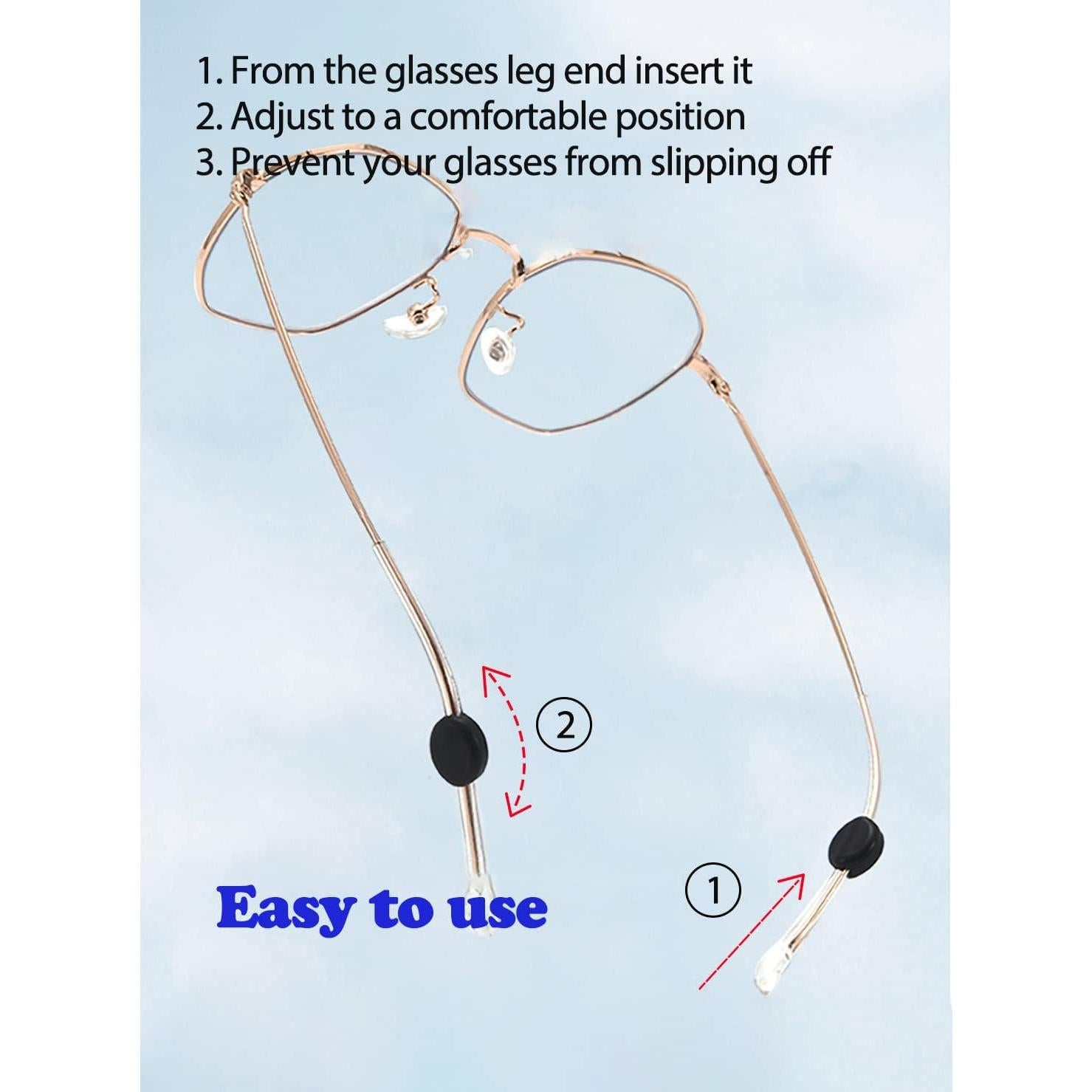 Agarraderas de Gafas Lvvfit Silicona Antideslizante 10 Pares