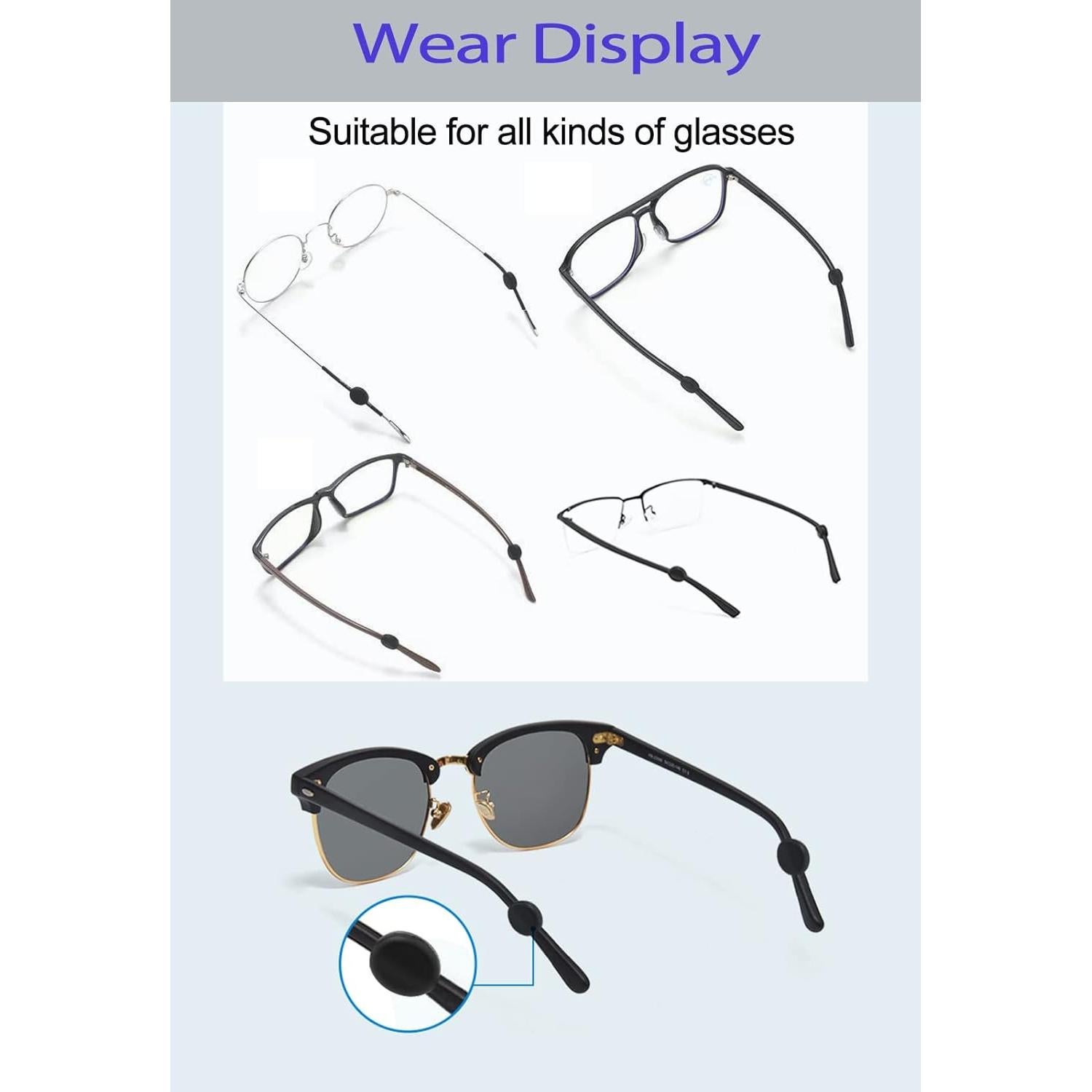 Agarraderas de Gafas Lvvfit Silicona Antideslizante 10 Pares