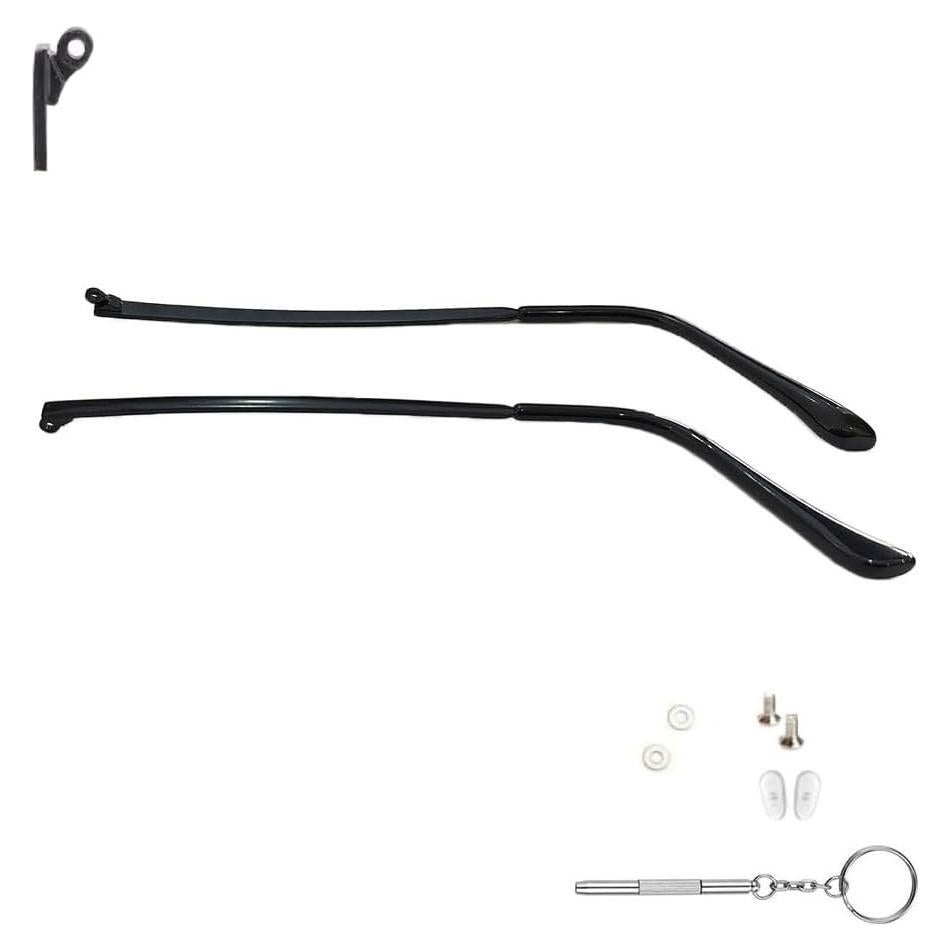 Patas de Reemplazo para Gafas Clony Metal Negro 138mm