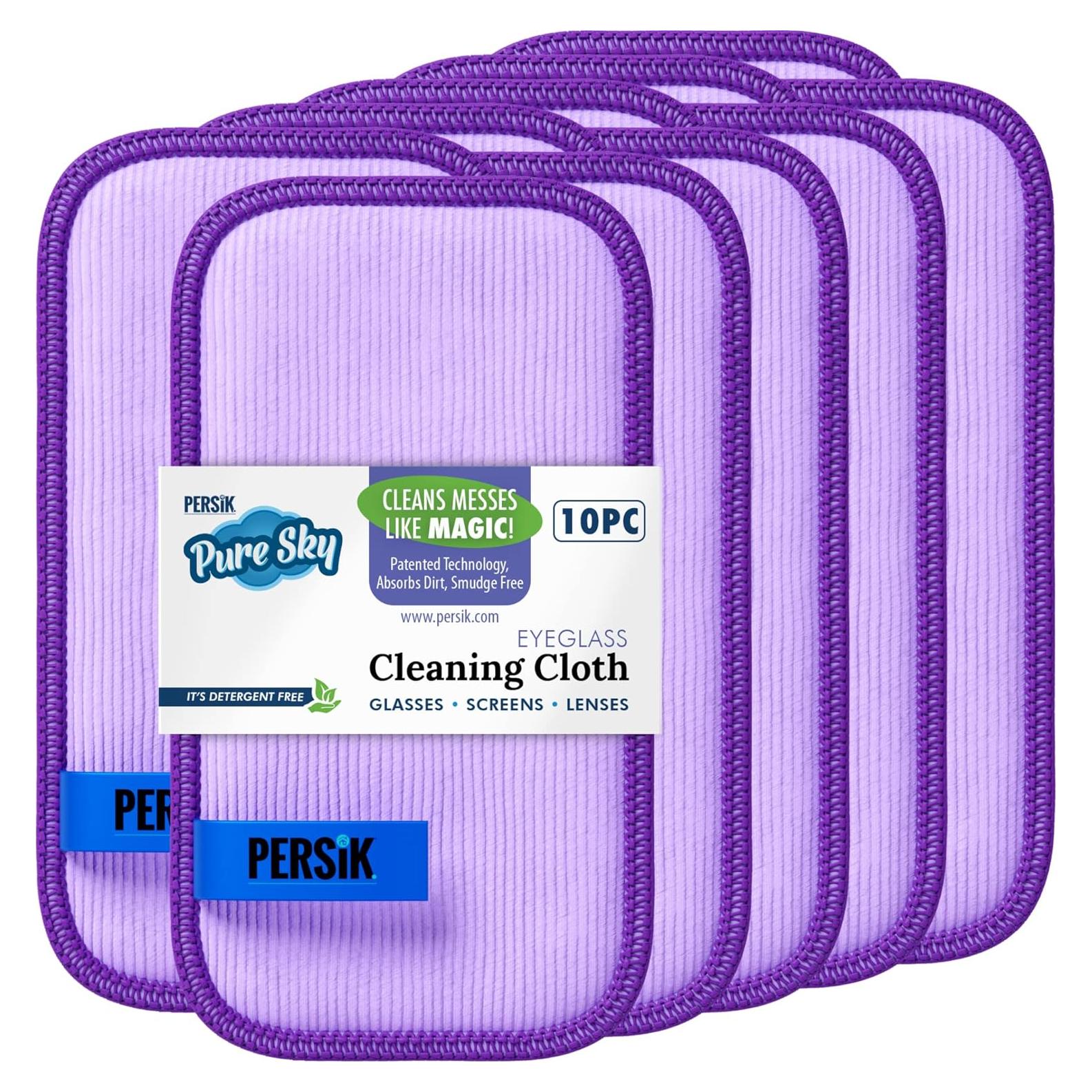 Paño Limpiador de Gafas Pure-Sky - 10 Toallitas Microfibra