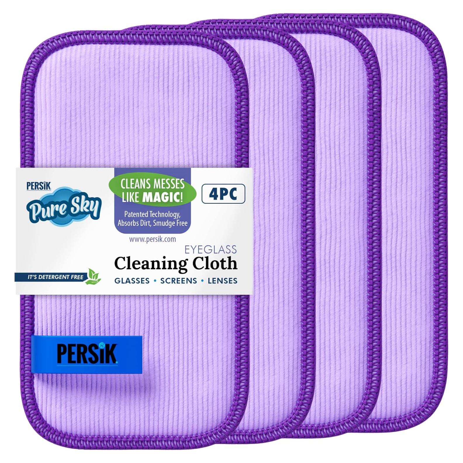 Paño Limpiador de Gafas Pure-Sky - Microfibra Ultra - 4 Pzas