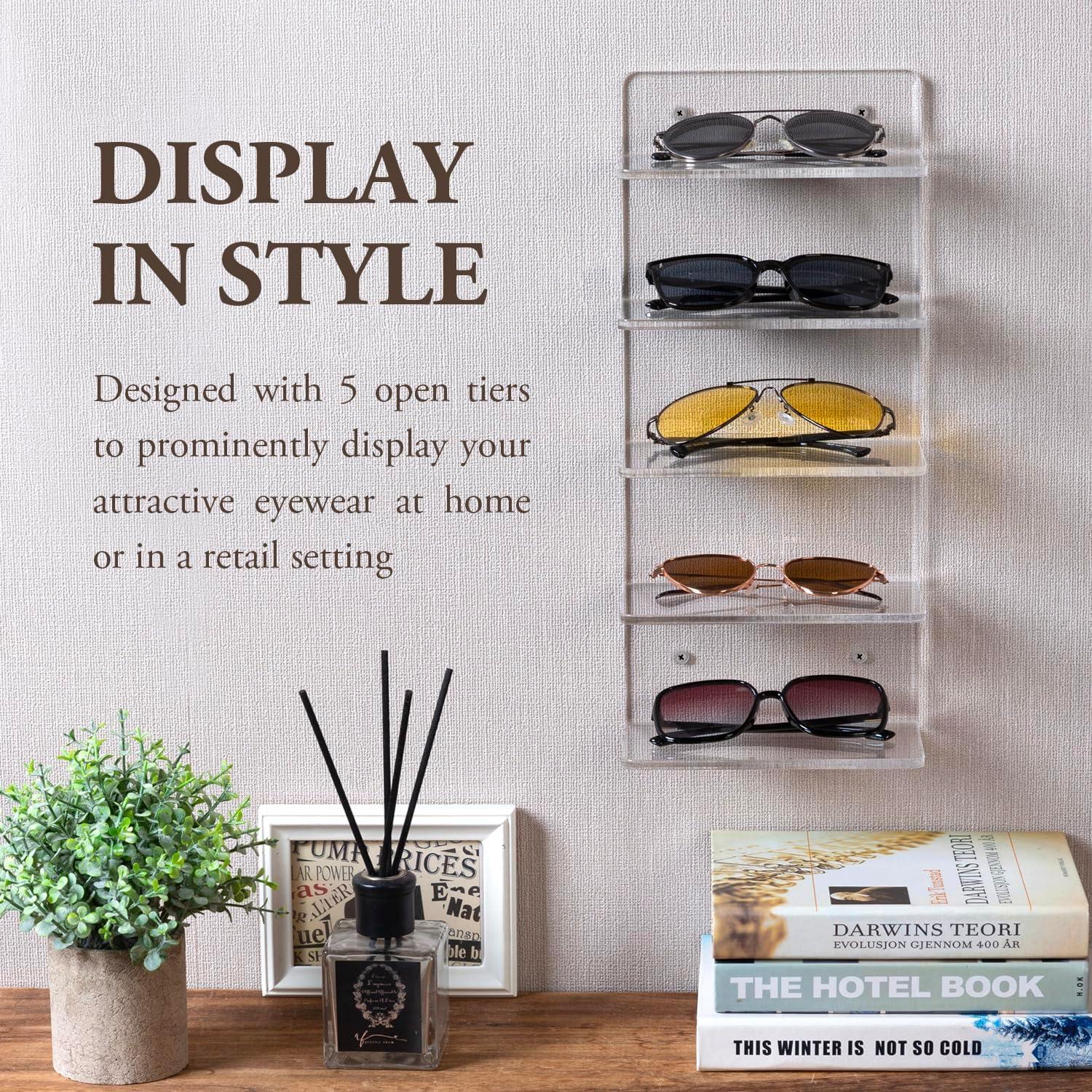 Soporte para Gafas MyGift Acrílico Transparente 5 Niveles