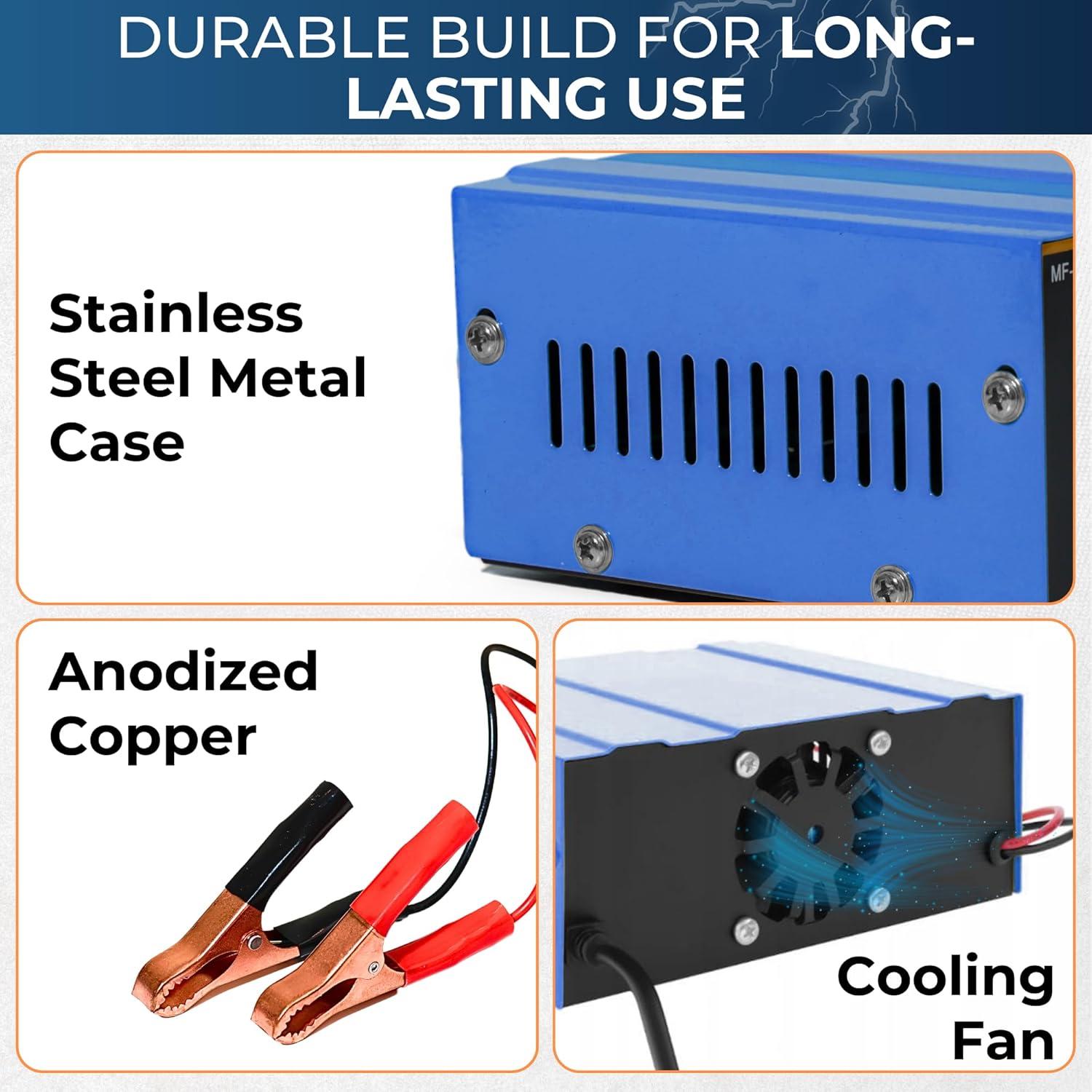 Cargador de Batería 12V 24V AUTOLUMEN 6AH-105AH Automático