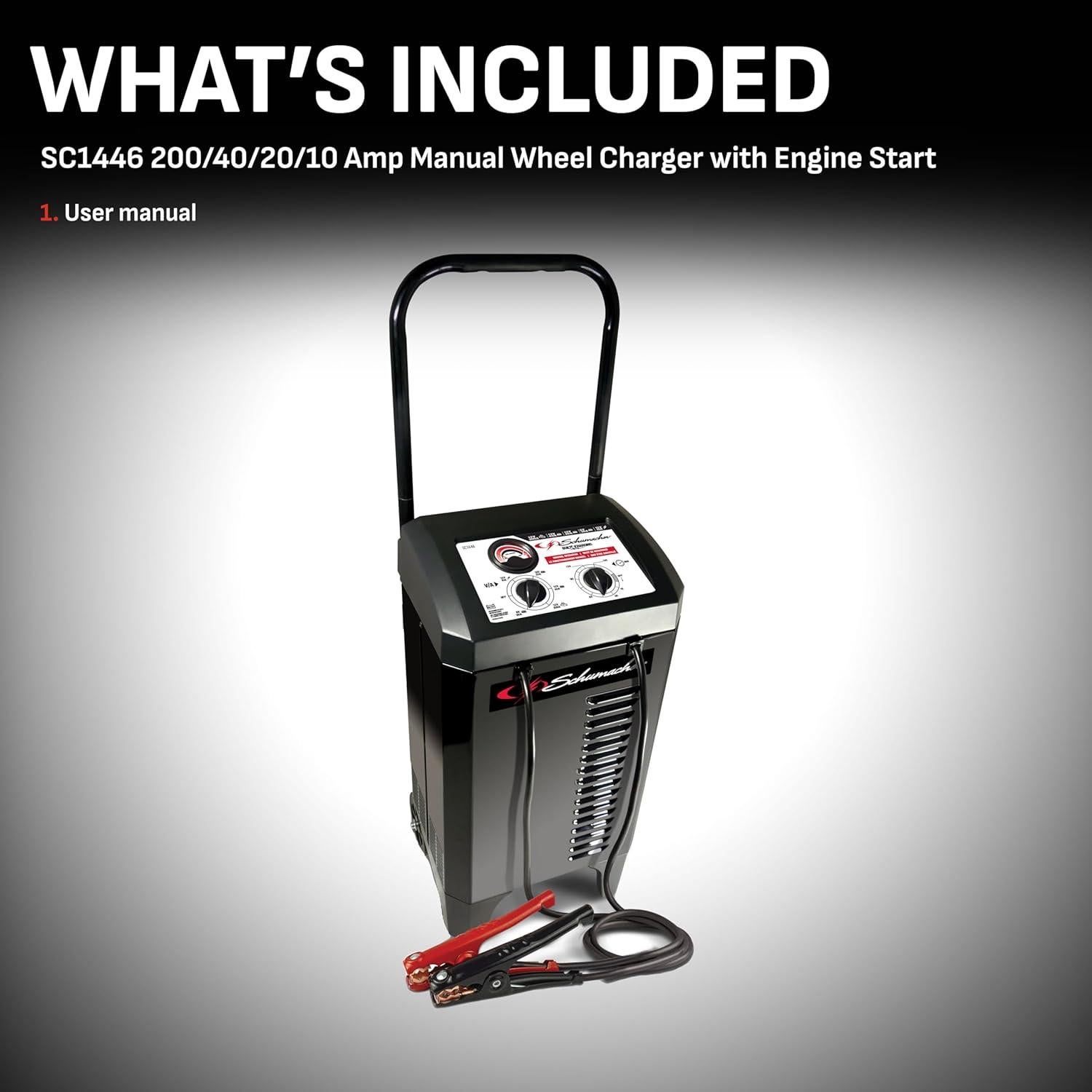 Cargador y Arrancador Schumacher SC1446 200A 12V Manual