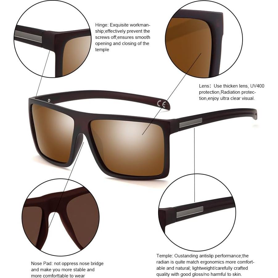 Gafas de sol polarizadas 2020 VentiVenti UV400 para hombres