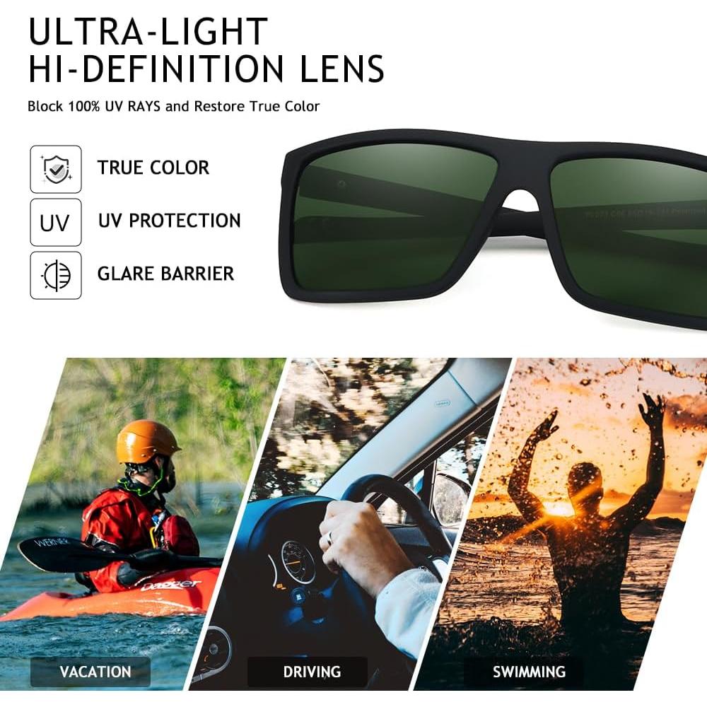 Gafas de sol polarizadas VentiVenti 51mm UV400 para hombres