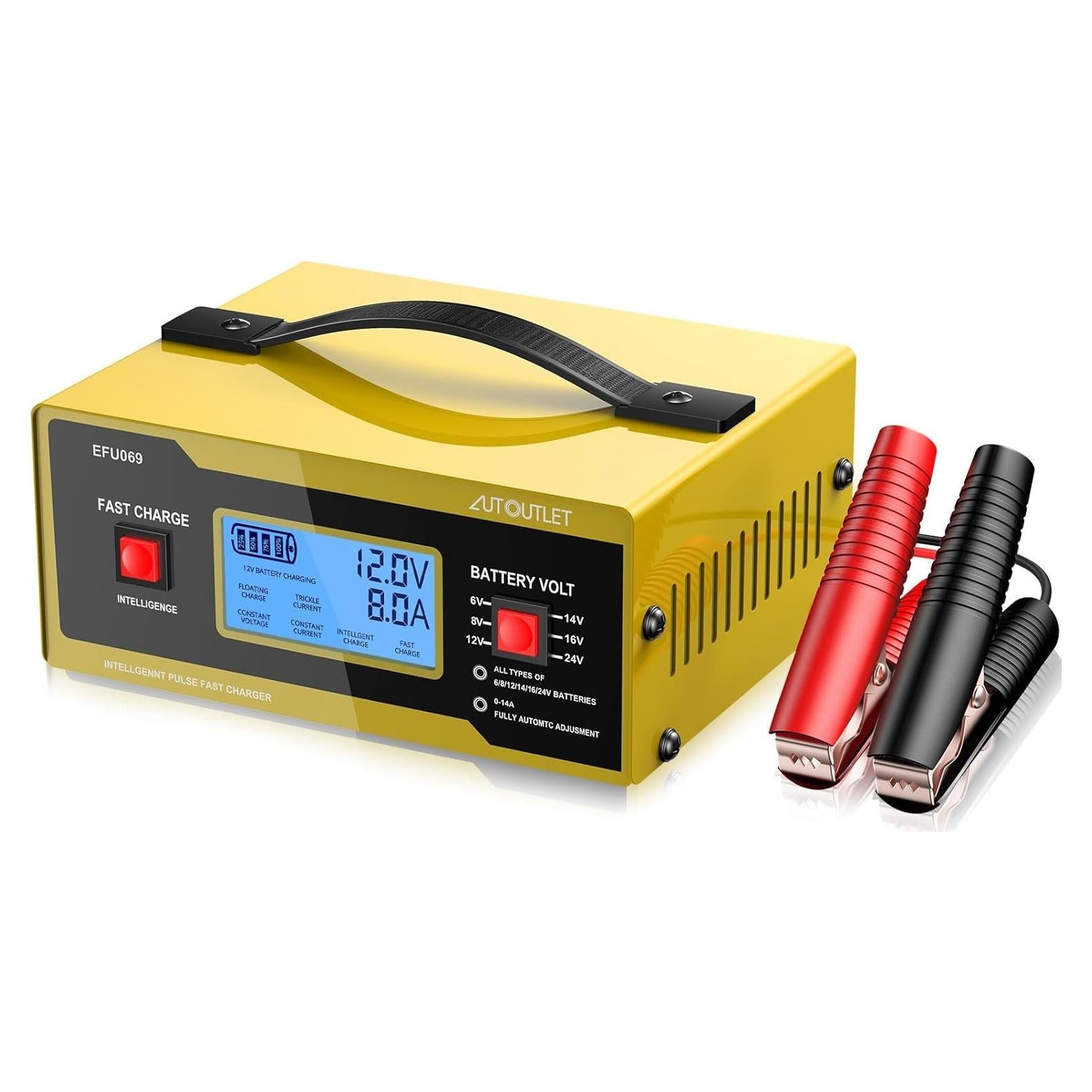 Cargador de Batería Automotriz AUTOUTLET AM551eu 6-24V 10A