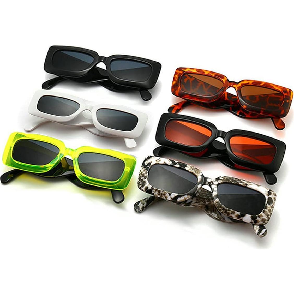 Gafas de Sol Rectangulares Laureles 050 Verde Fluorescente