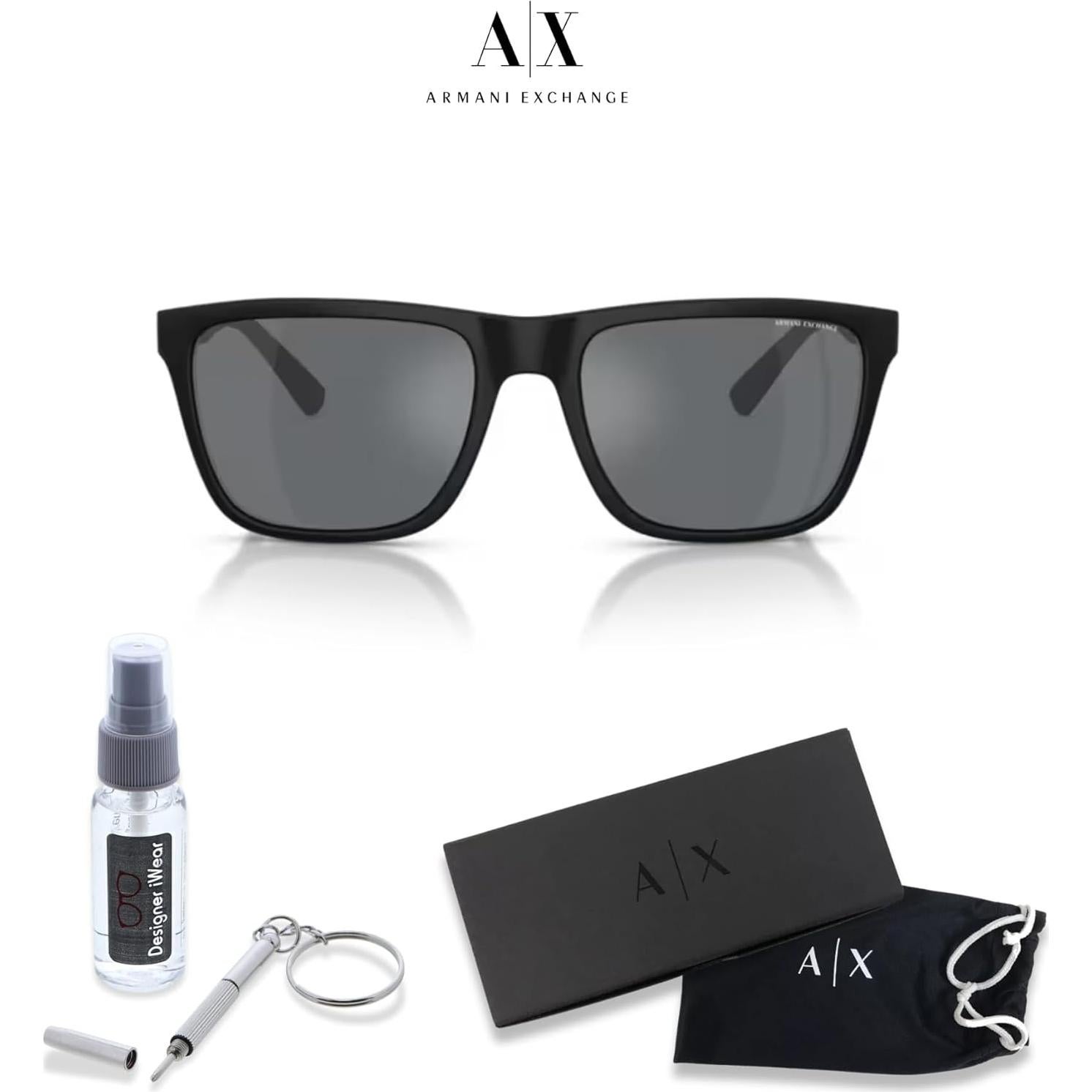 Gafas de sol cuadradas Armani Exchange AX4080S para hombres