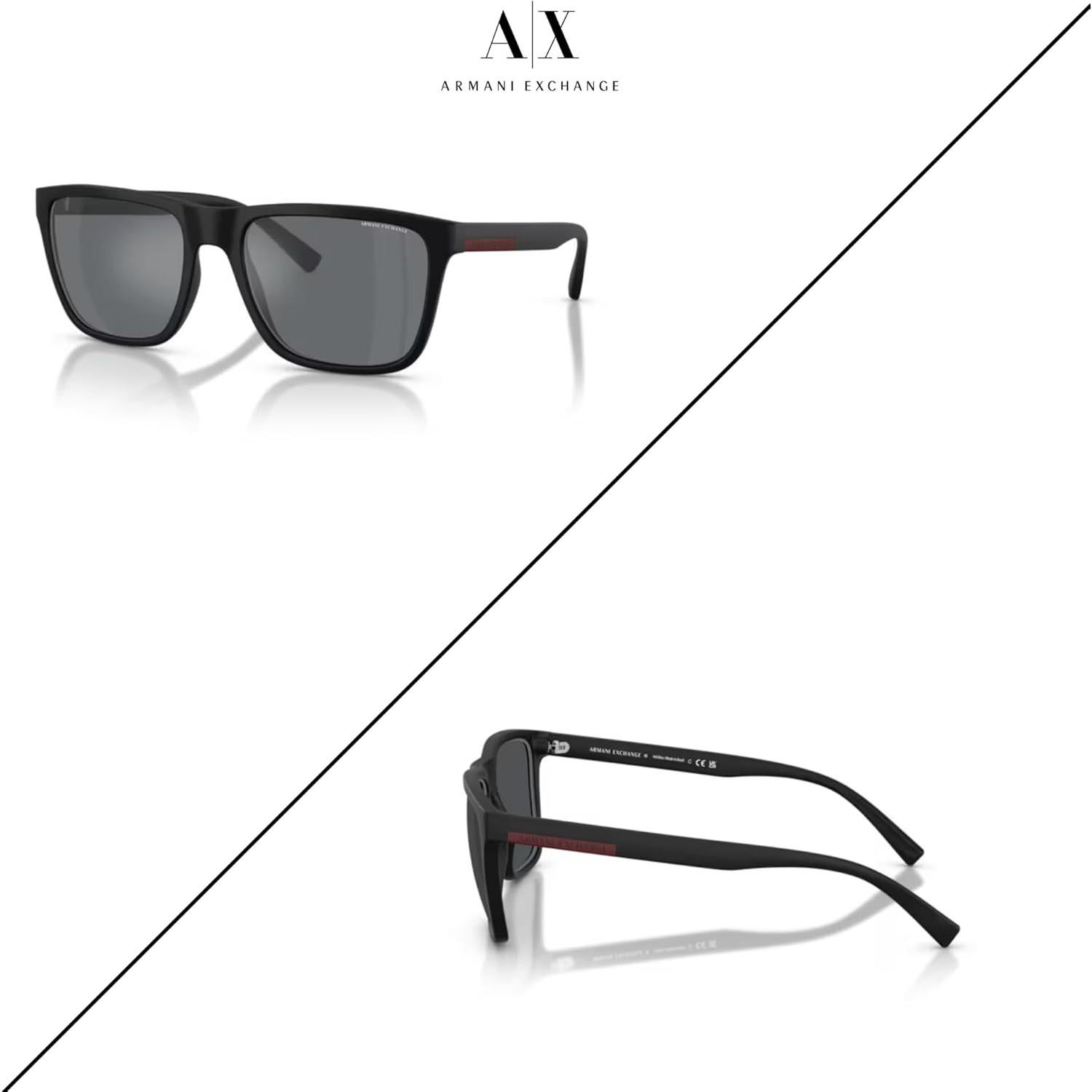 Gafas de sol cuadradas Armani Exchange AX4080S para hombres