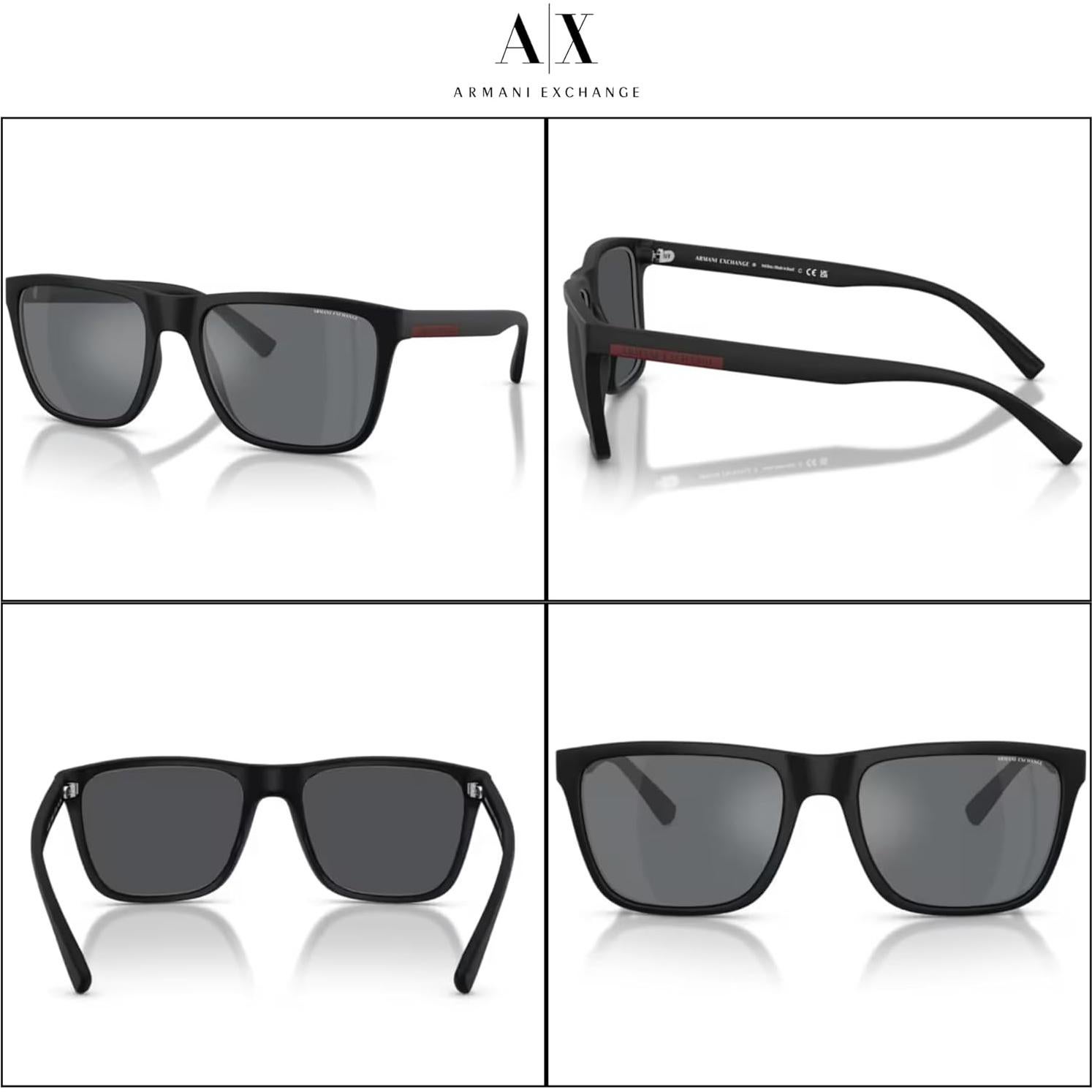 Gafas de sol cuadradas Armani Exchange AX4080S para hombres