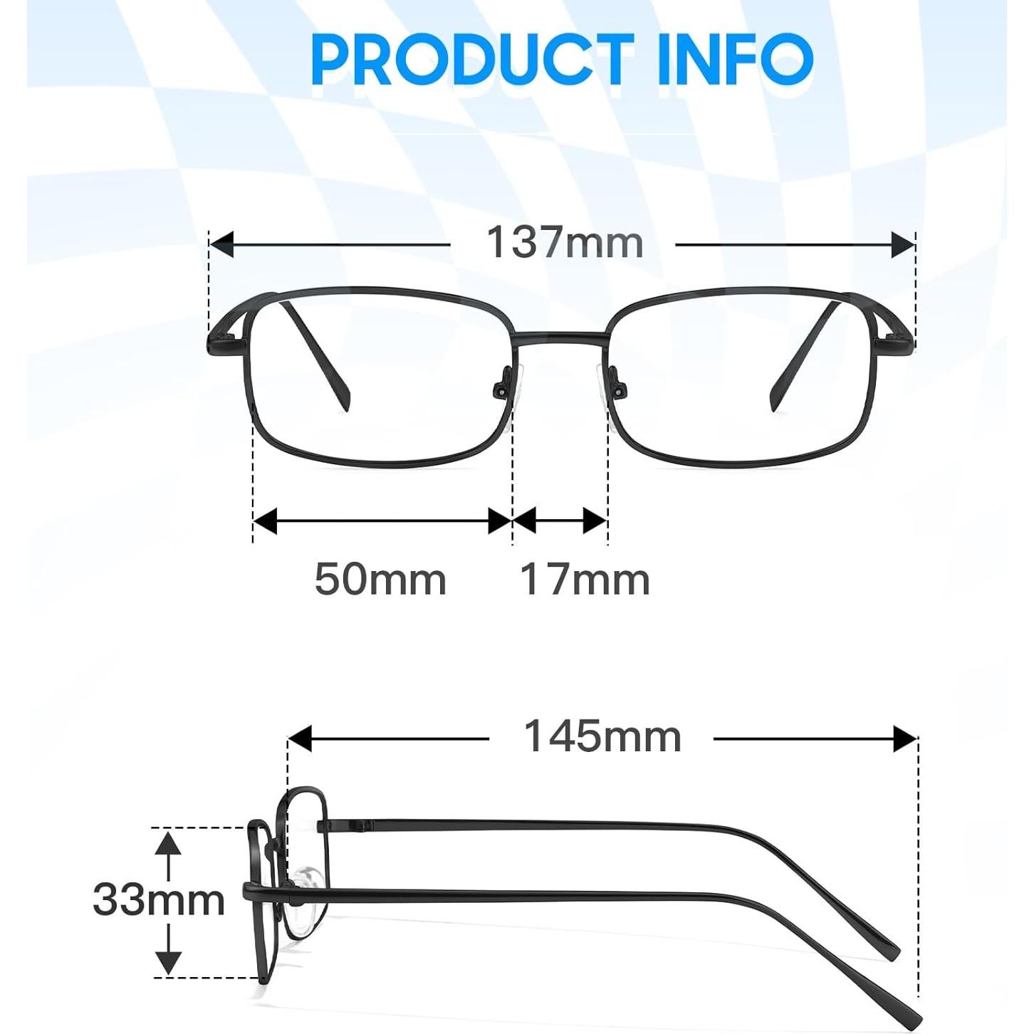Gafas de Moda TJUTR Transparentes con Bloqueo Luz Azul