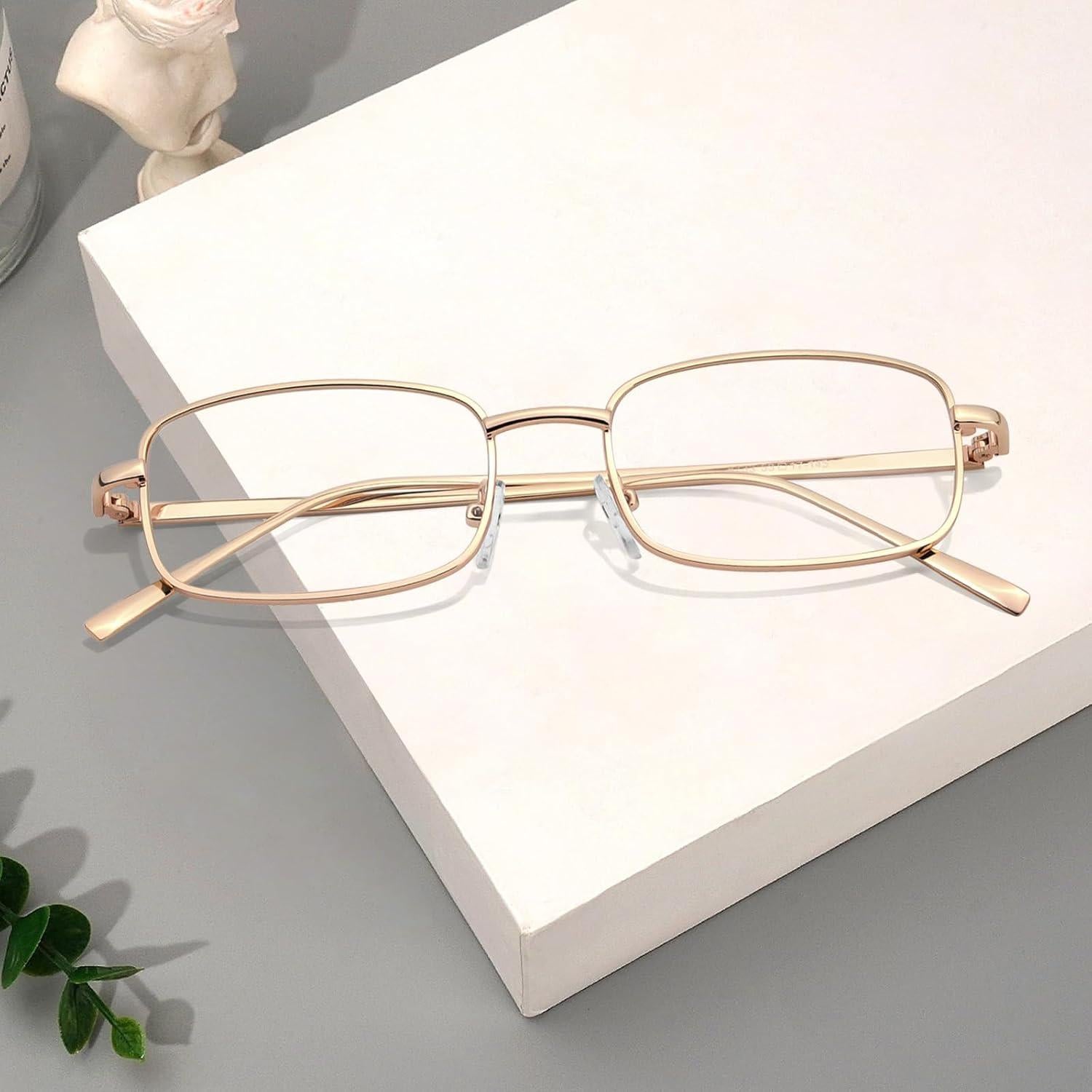 Gafas de Moda TJUTR con Bloqueo de Luz Azul Marco Rectángulo