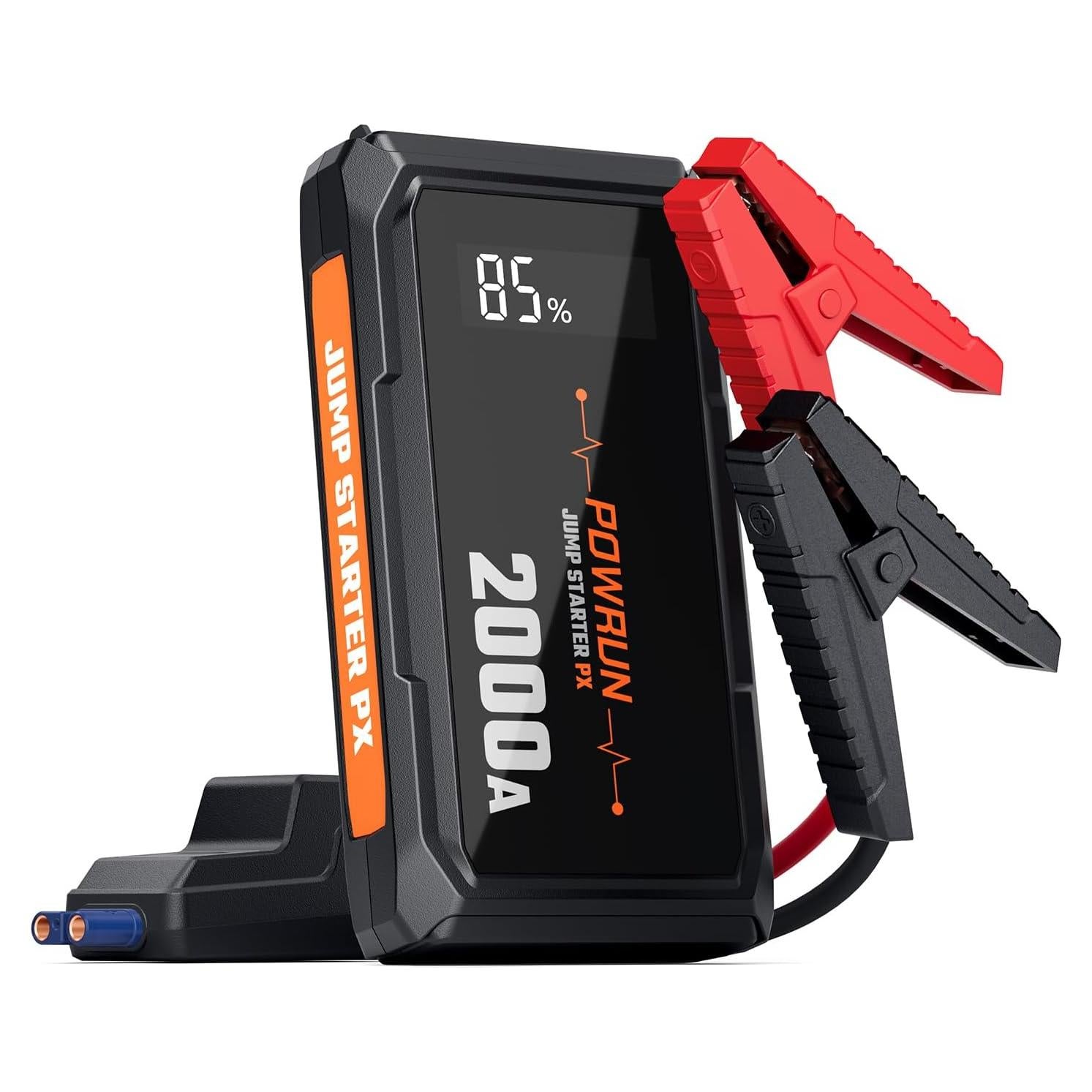 Arrancador Powrun P-X 2000A Portátil para Autos y Motos