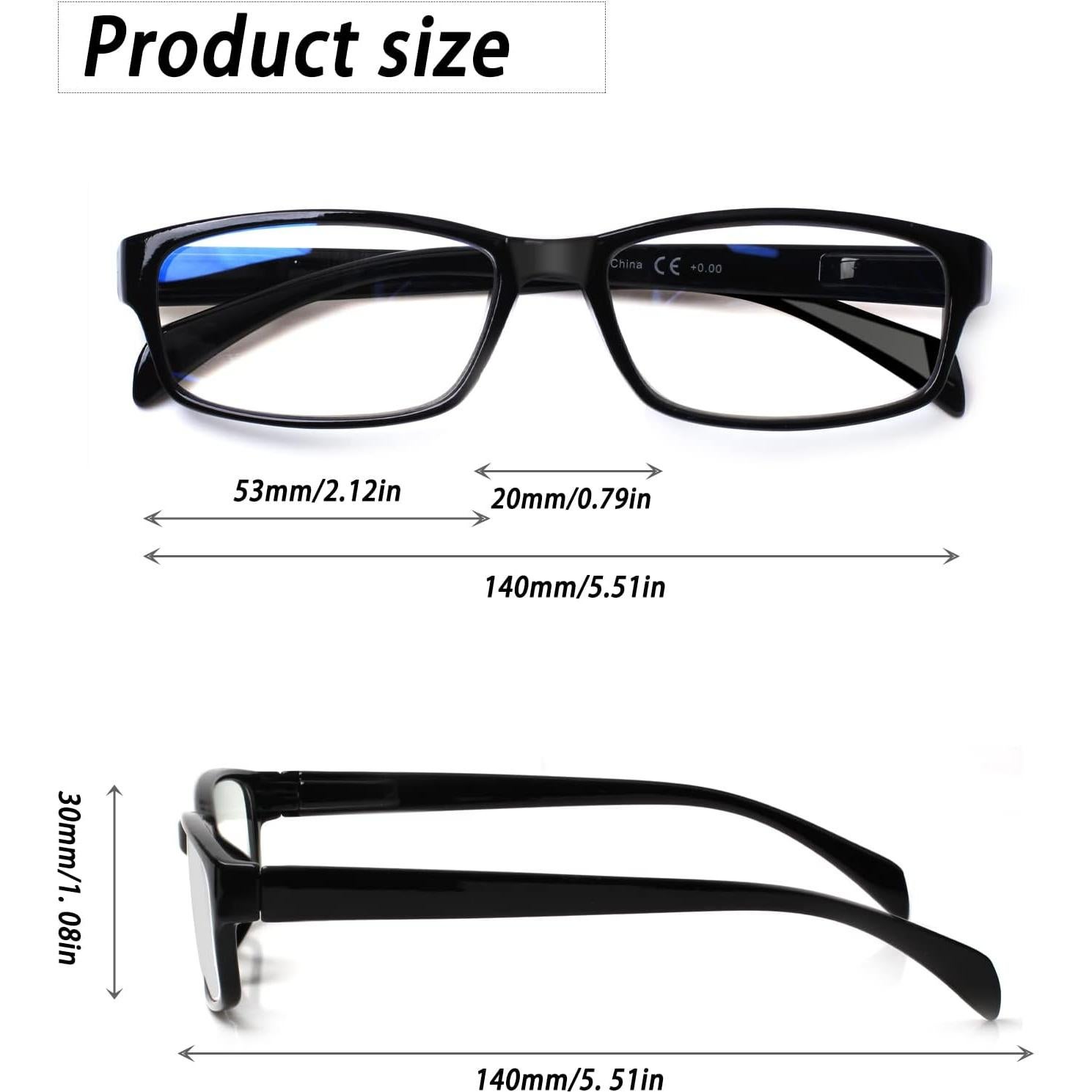 Gafas de lectura JOSCHOO 6 pack bloqueo luz azul unisex