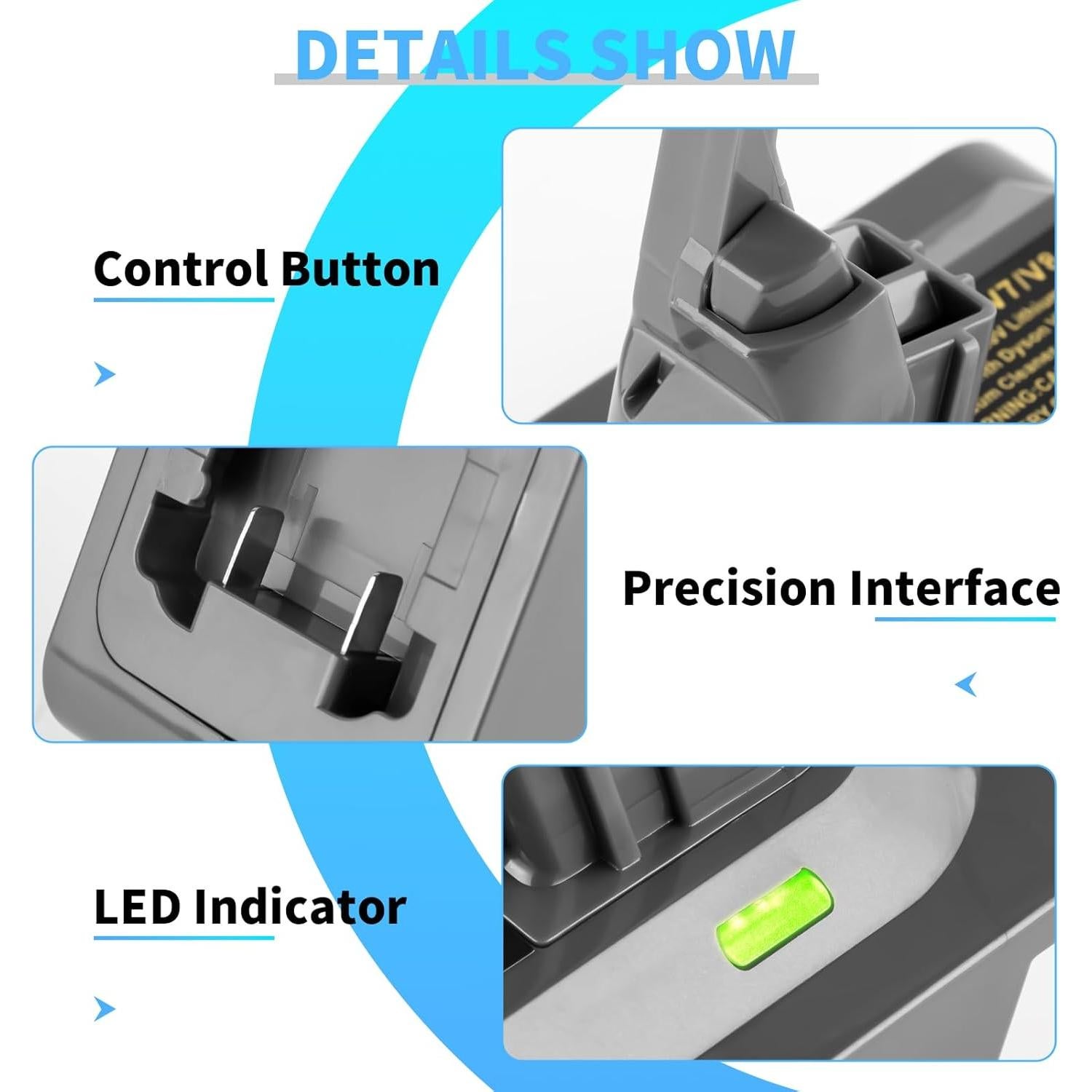 Adaptador V7 Lxljiad para Batería De-Walt 20V Compatible