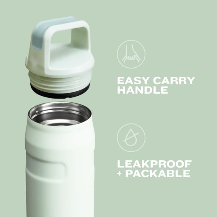 Botella de Agua Stanley IceFlow 16oz Rosa | Aislada y Ligera