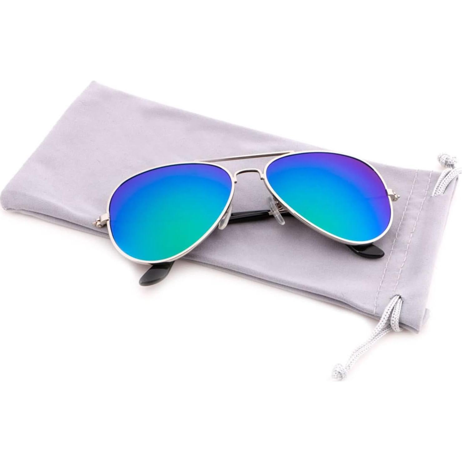 Gafas de Sol Aviador Creamily Niños 2-9 Años UV400 Verde Flash