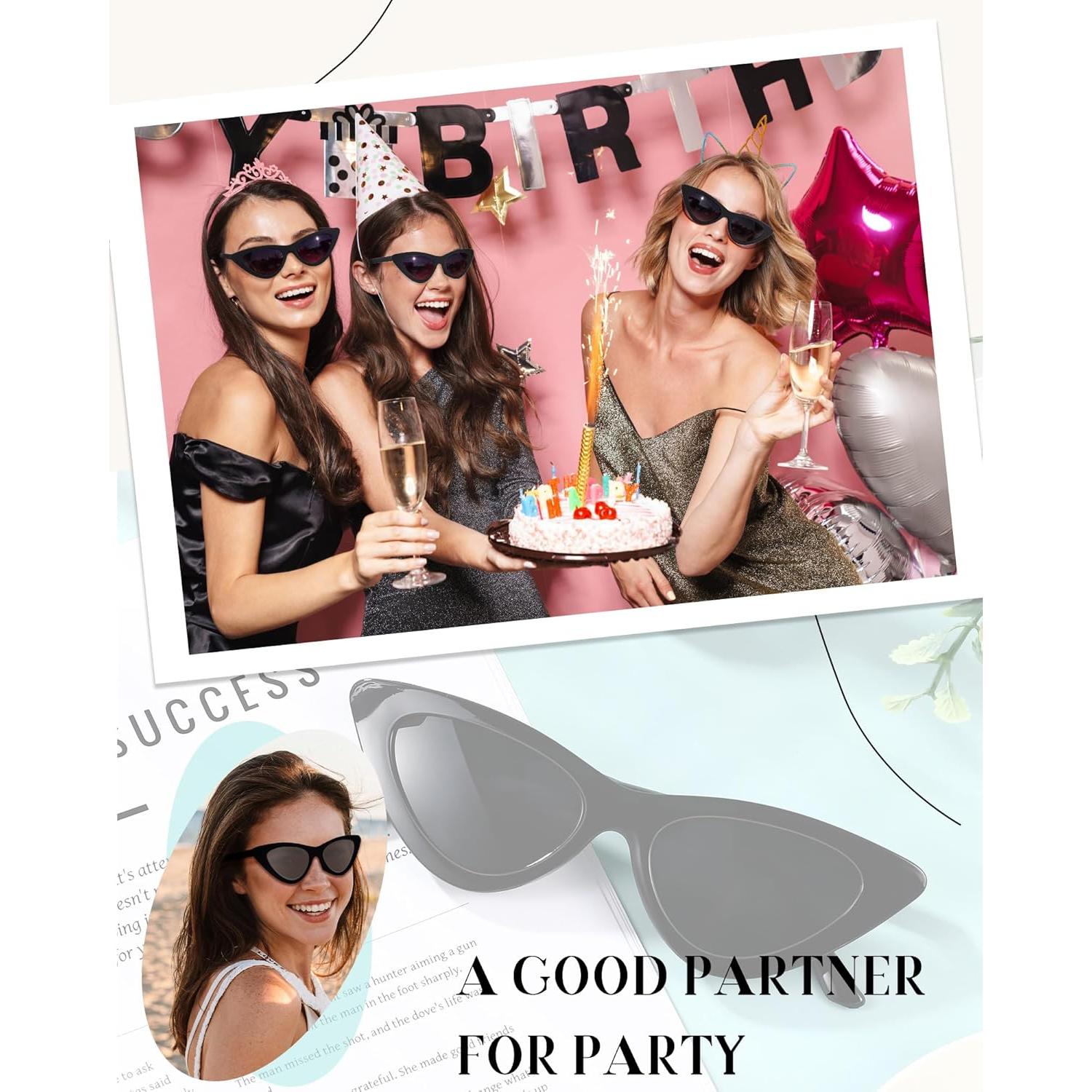 50 Pares de Gafas de Sol Retro Estilo Gato Tellegloww