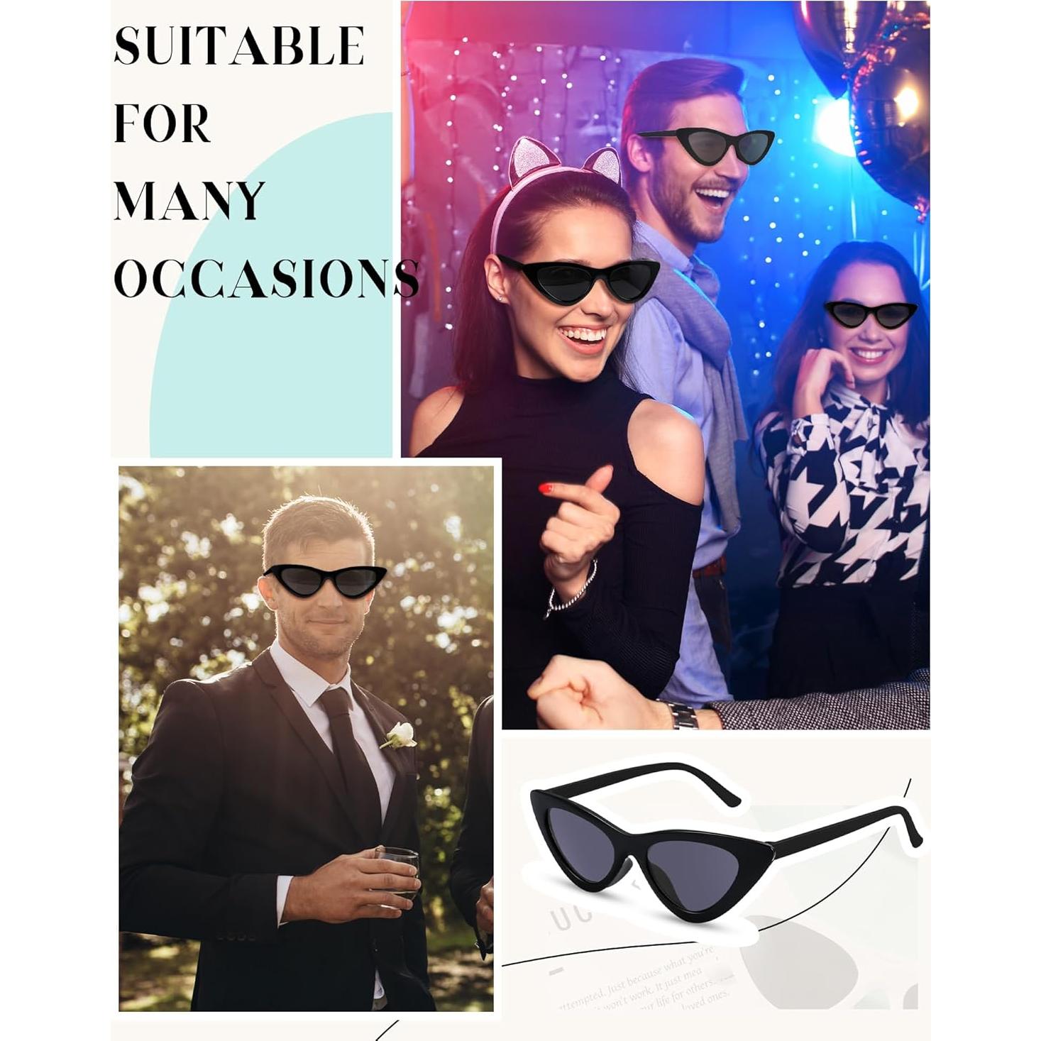 50 Pares de Gafas de Sol Retro Estilo Gato Tellegloww