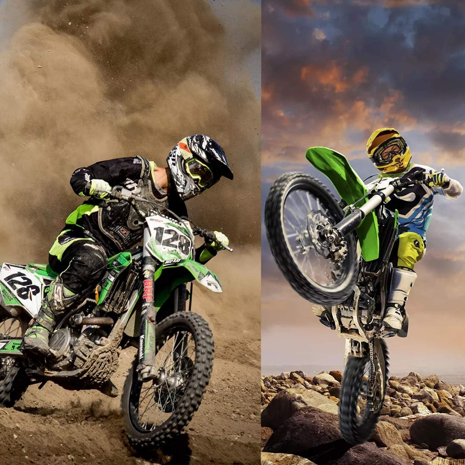 Gafas de motocross ADCGank B03, anti-niebla, negras y plateadas