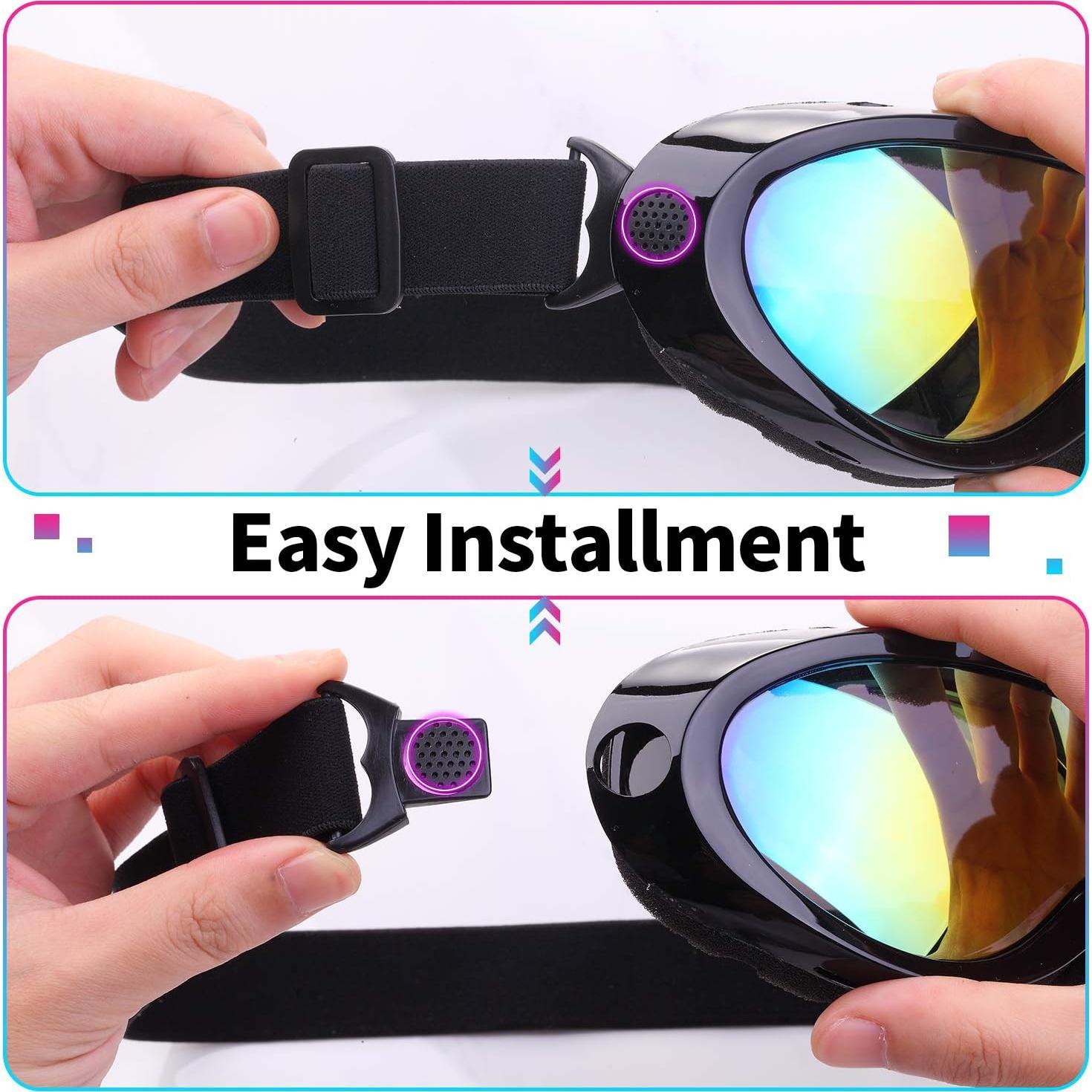 Ski Goggles, Pack of 2, Snowboard Goggles for Kids, Boys & Girls, Youth, Men