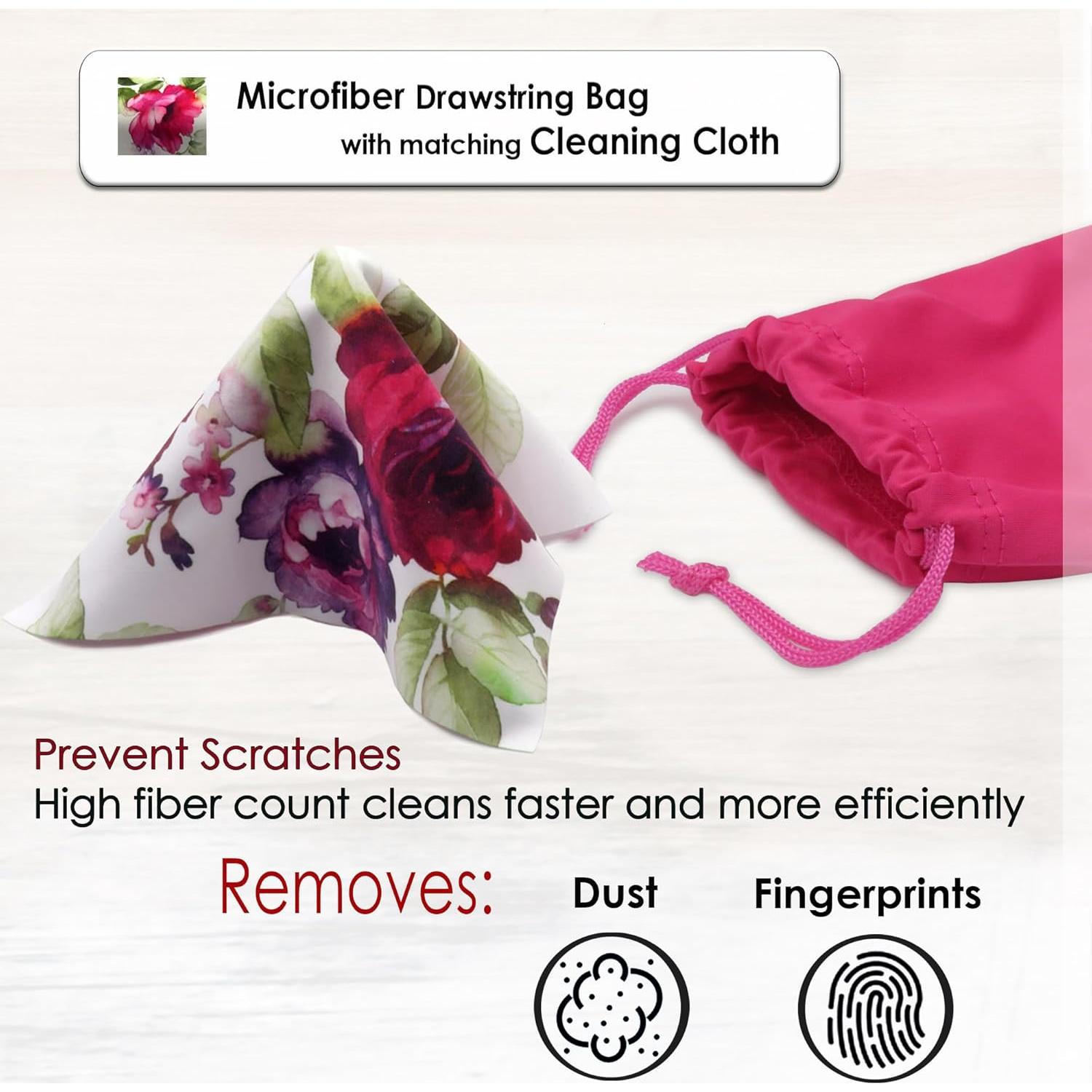 Estuche Duro para Gafas MyEyeglassCase Floral Rosa Arándano