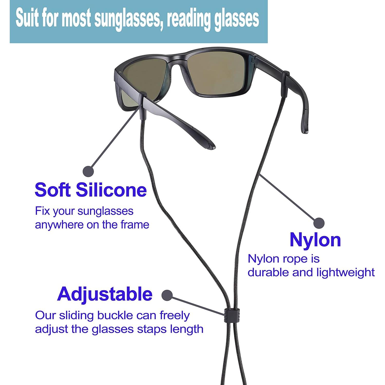 Correa para Gafas LVVFIT 3pcs Ajustable Nylon Silicona