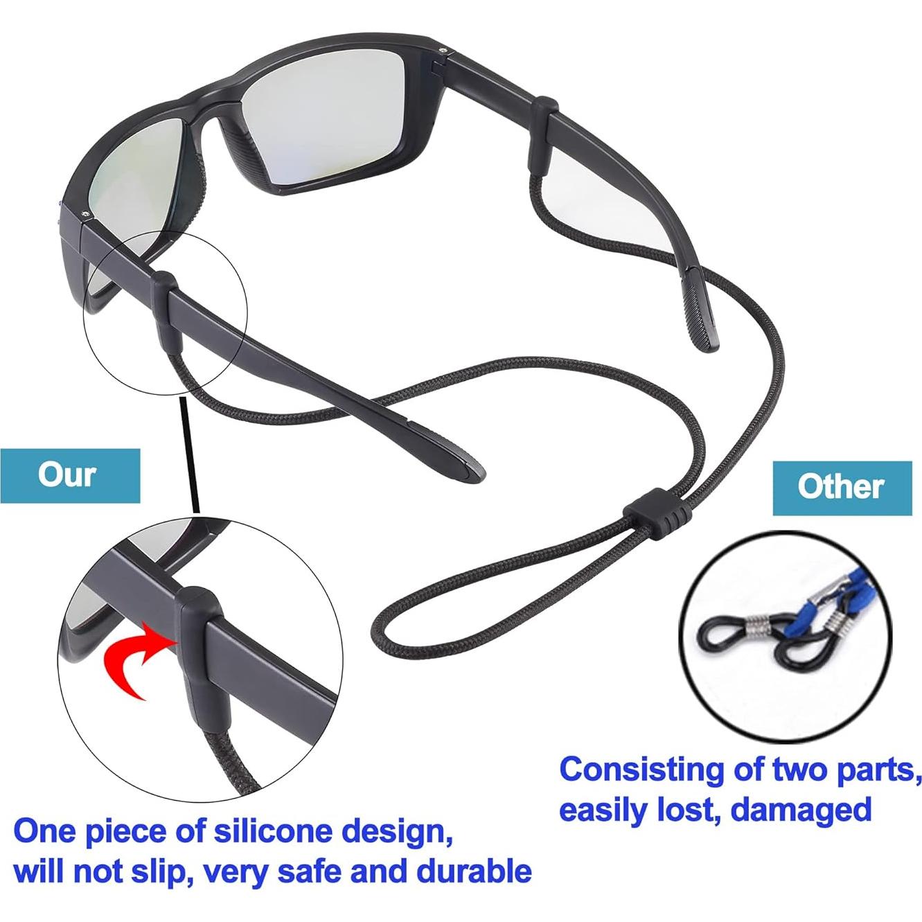 Correa para Gafas LVVFIT 3pcs Ajustable Nylon Silicona