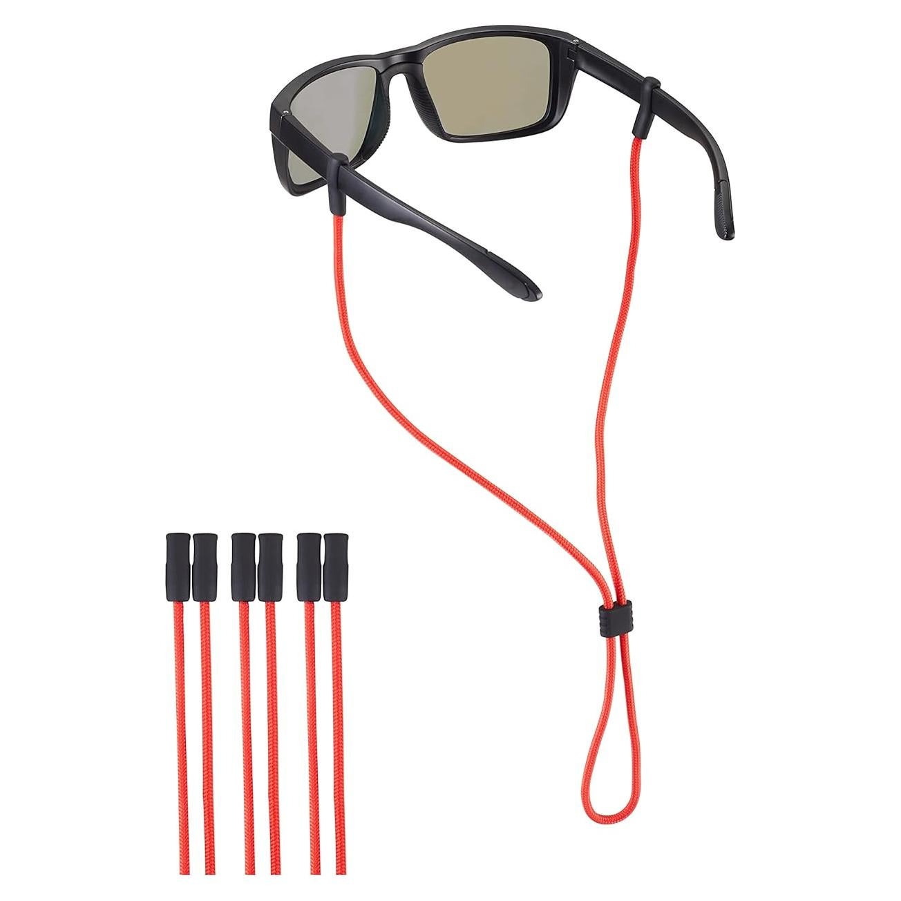Correa para Gafas LVVFIT 3pcs Rojo Ajustable y Cómoda