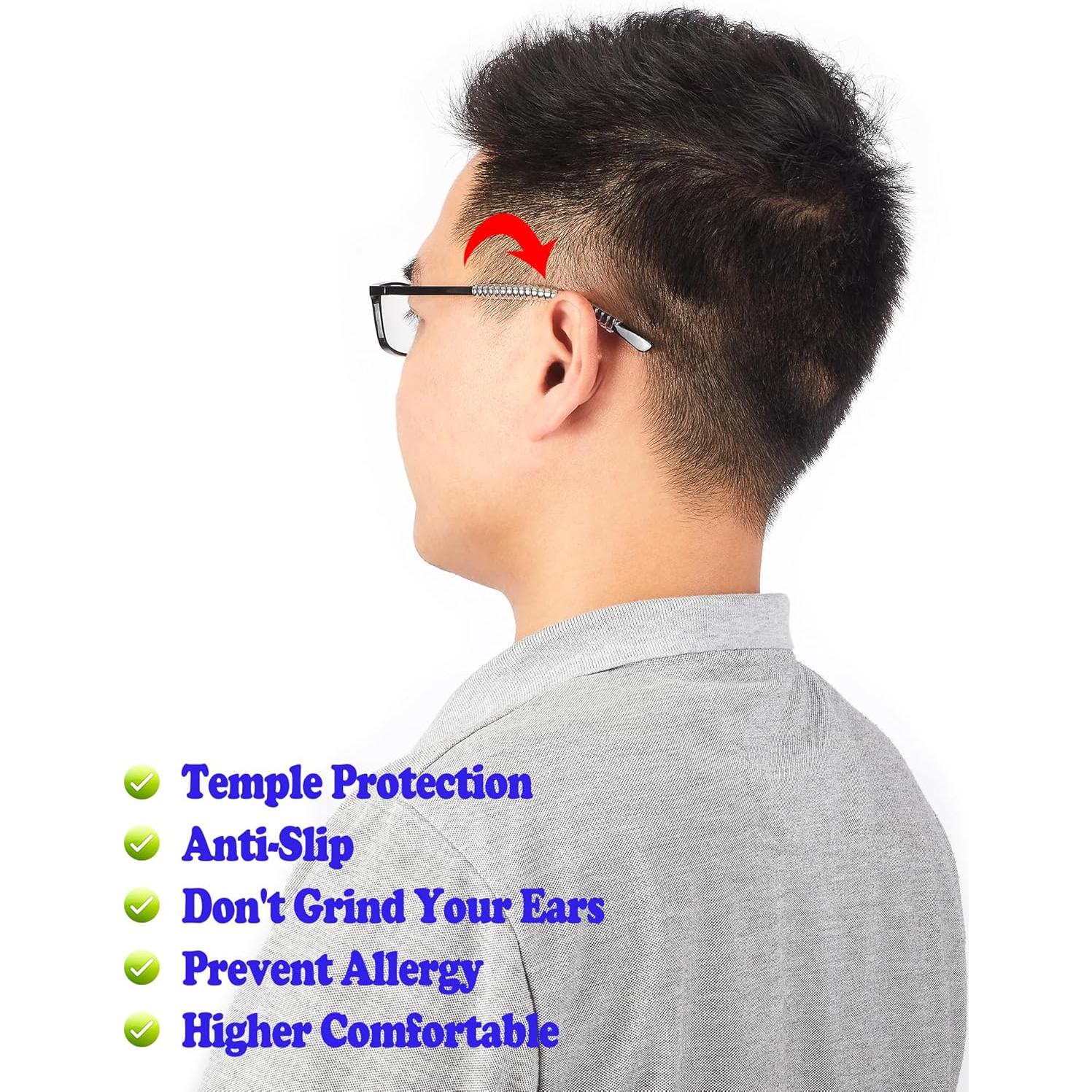 Cojines para orejas de gafas Omnful 5 pares antideslizantes