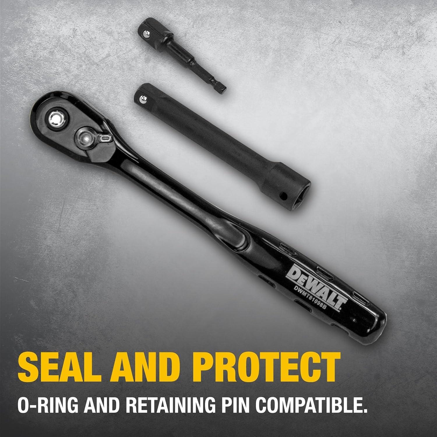 Juego de Enchufes de Impacto DEWALT 23 Piezas Métrico/SAE