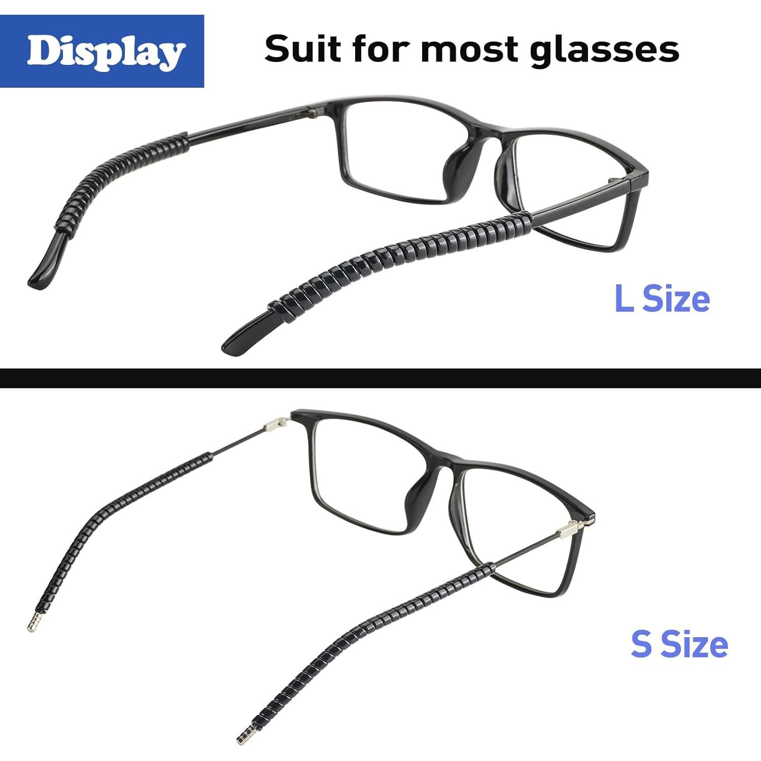 Cojines para orejas de gafas Omnful Tamaño S Negro 5 pares