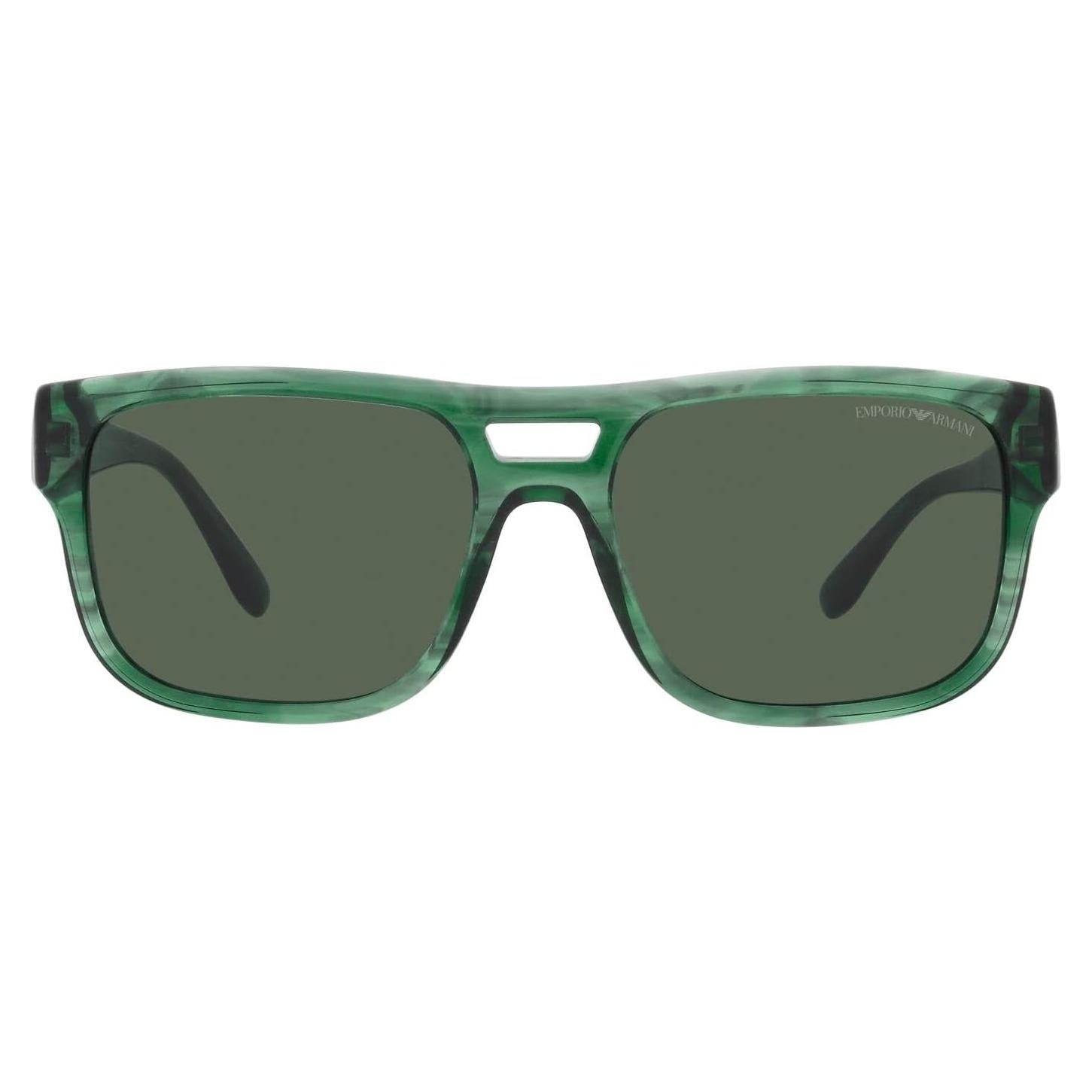 Gafas de sol rectangulares Emporio Armani EA4197 Verde