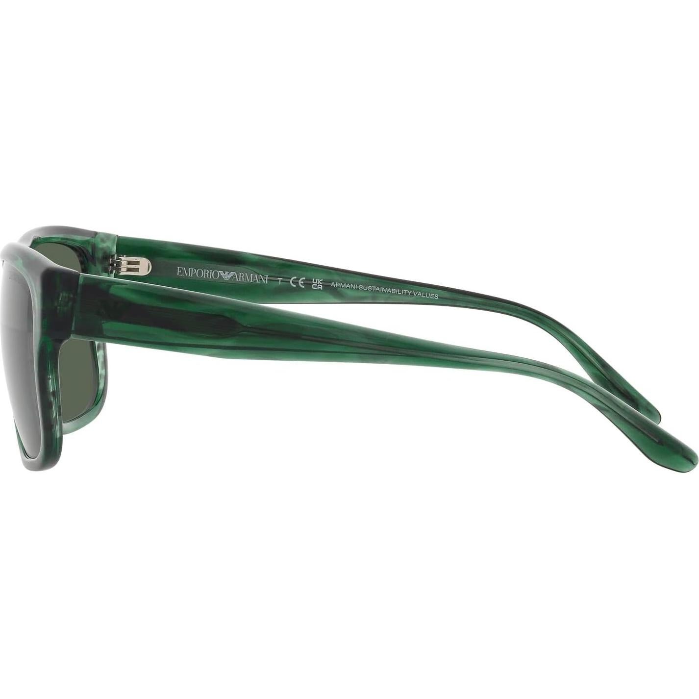 Gafas de sol rectangulares Emporio Armani EA4197 Verde