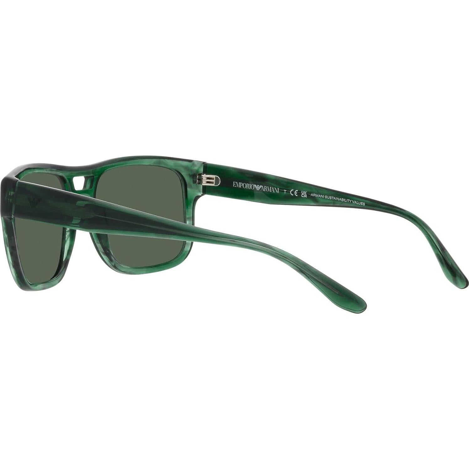Gafas de sol rectangulares Emporio Armani EA4197 Verde