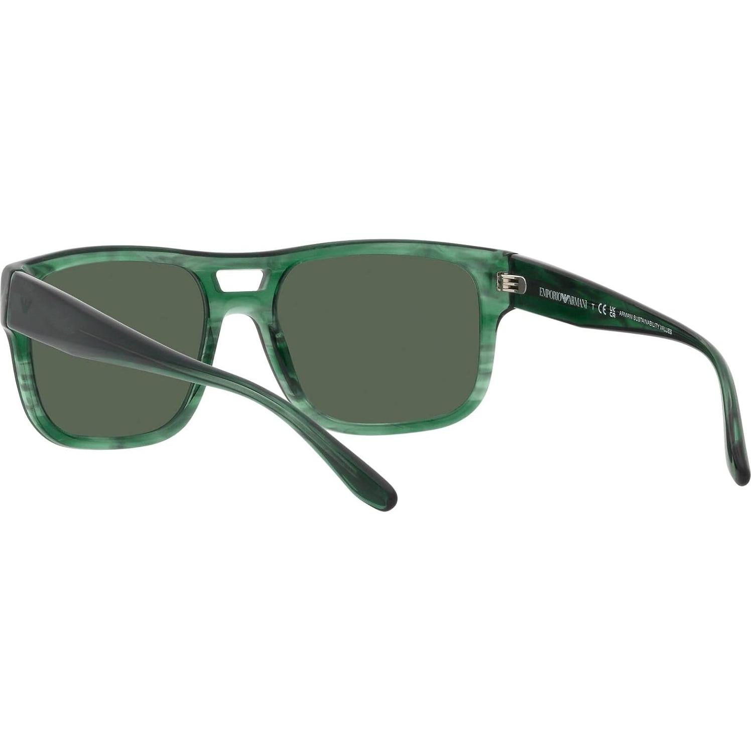 Gafas de sol rectangulares Emporio Armani EA4197 Verde