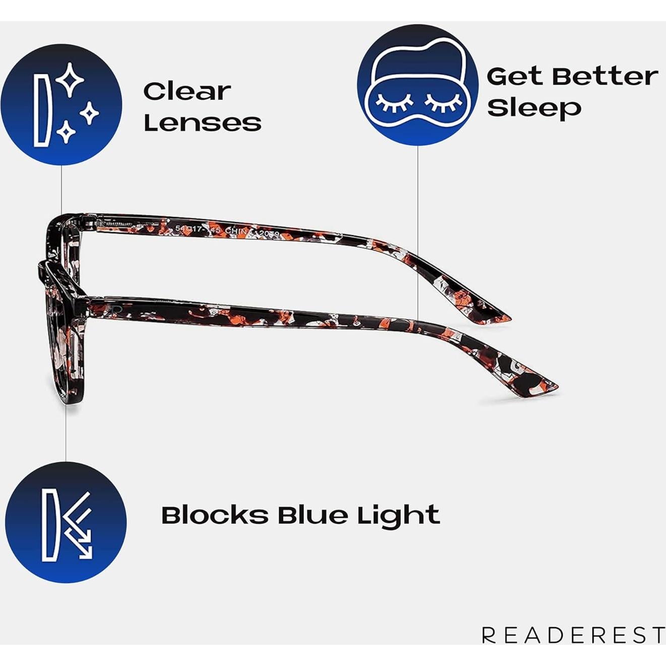 Gafas de lectura Readerest Carey Rosa 1.25x antirreflejo